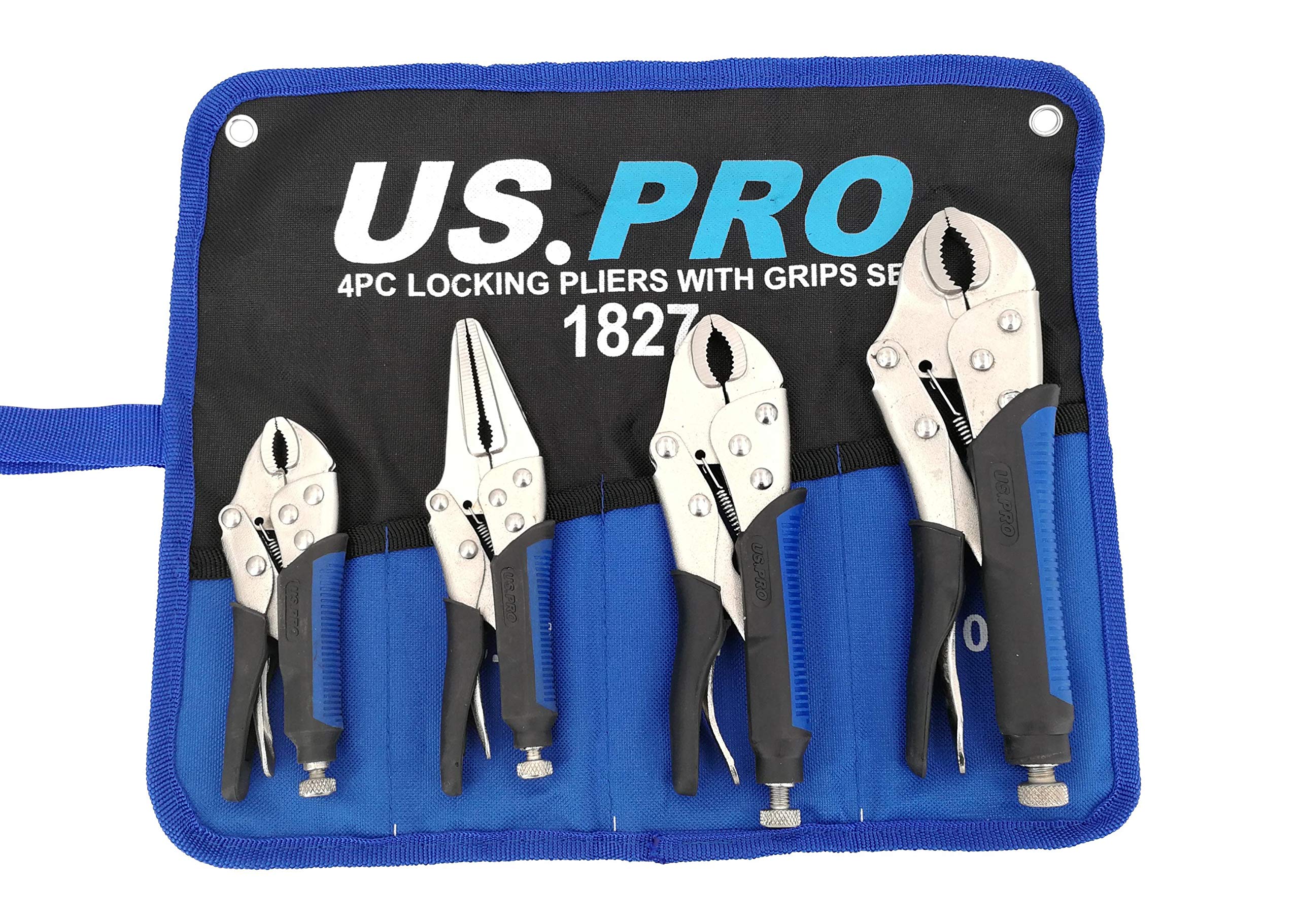 Us Pro Locking Pliers 4Pc Mole Grips Adjustable Wrench Vice Grips Pliers 1827 from B&Q