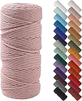 Vista 76 de NOANTA - Cuerda de macramé color verde aguamarina, 1/8 pulgadas (3 mm) x 109 yardas (100 metros), cuerda de algodón colorido para colgar