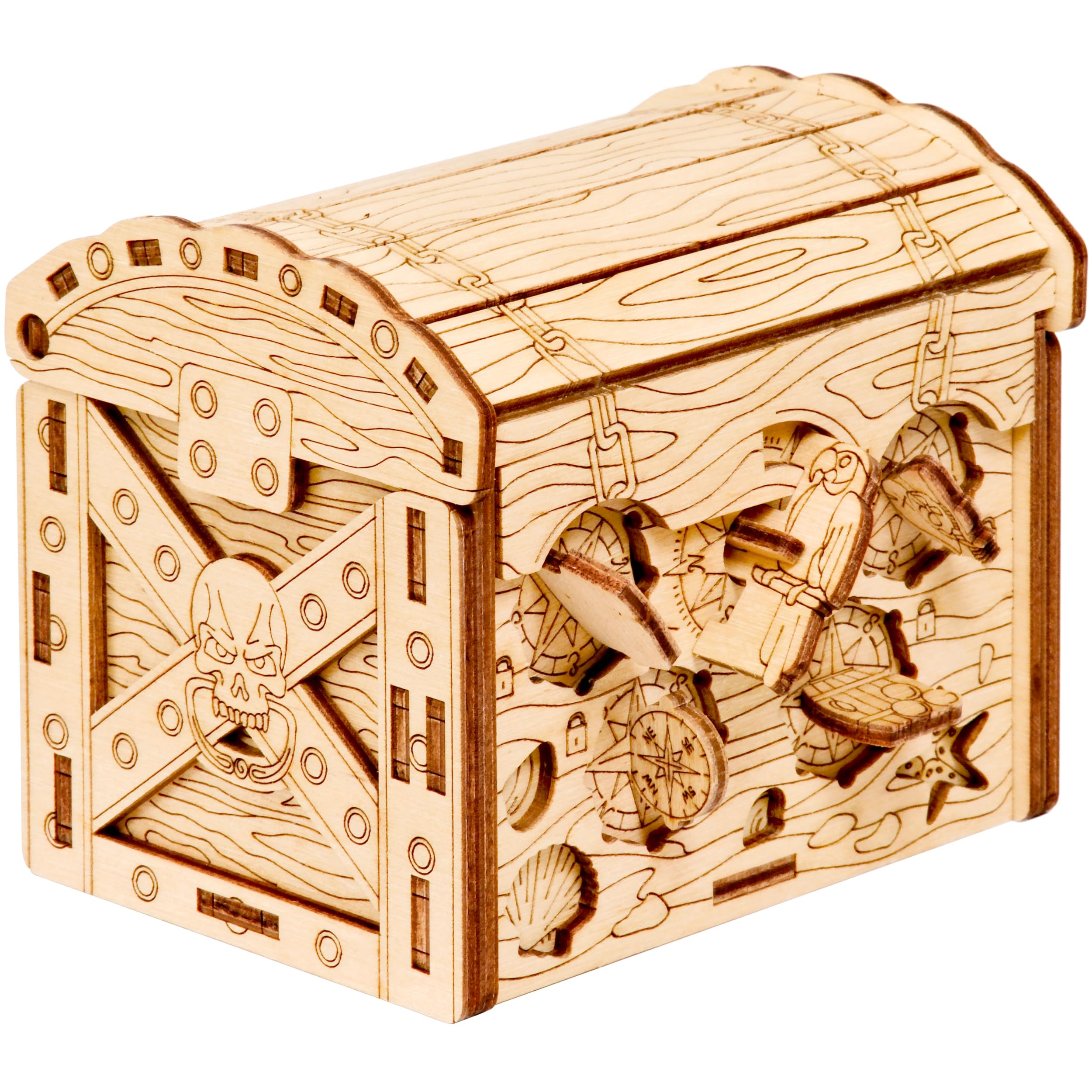 ESC WELT Pirate's Treasure Chest Puzzle Box - Escape Room in a Box