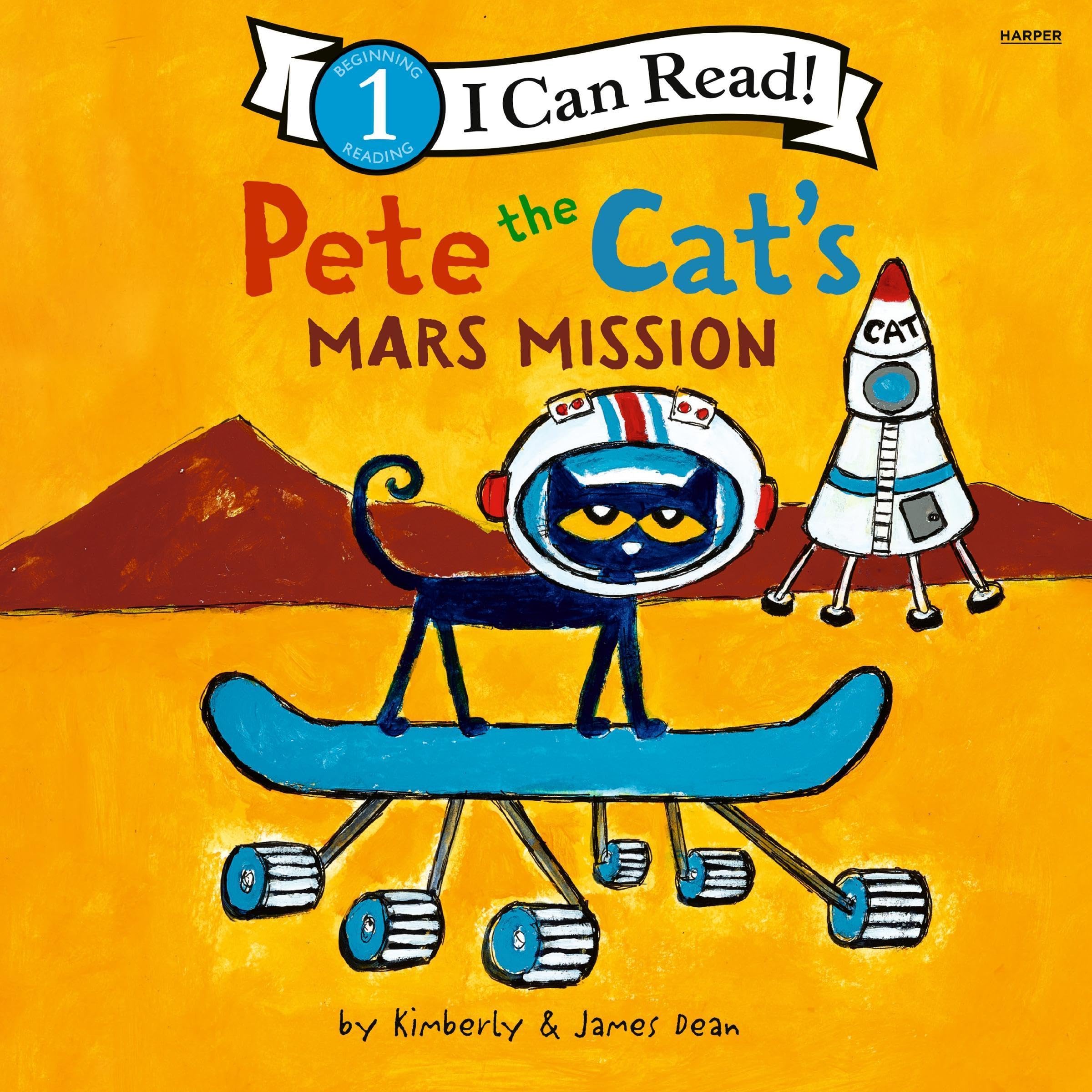 Cover art for Pete the Cat's Mars Mission