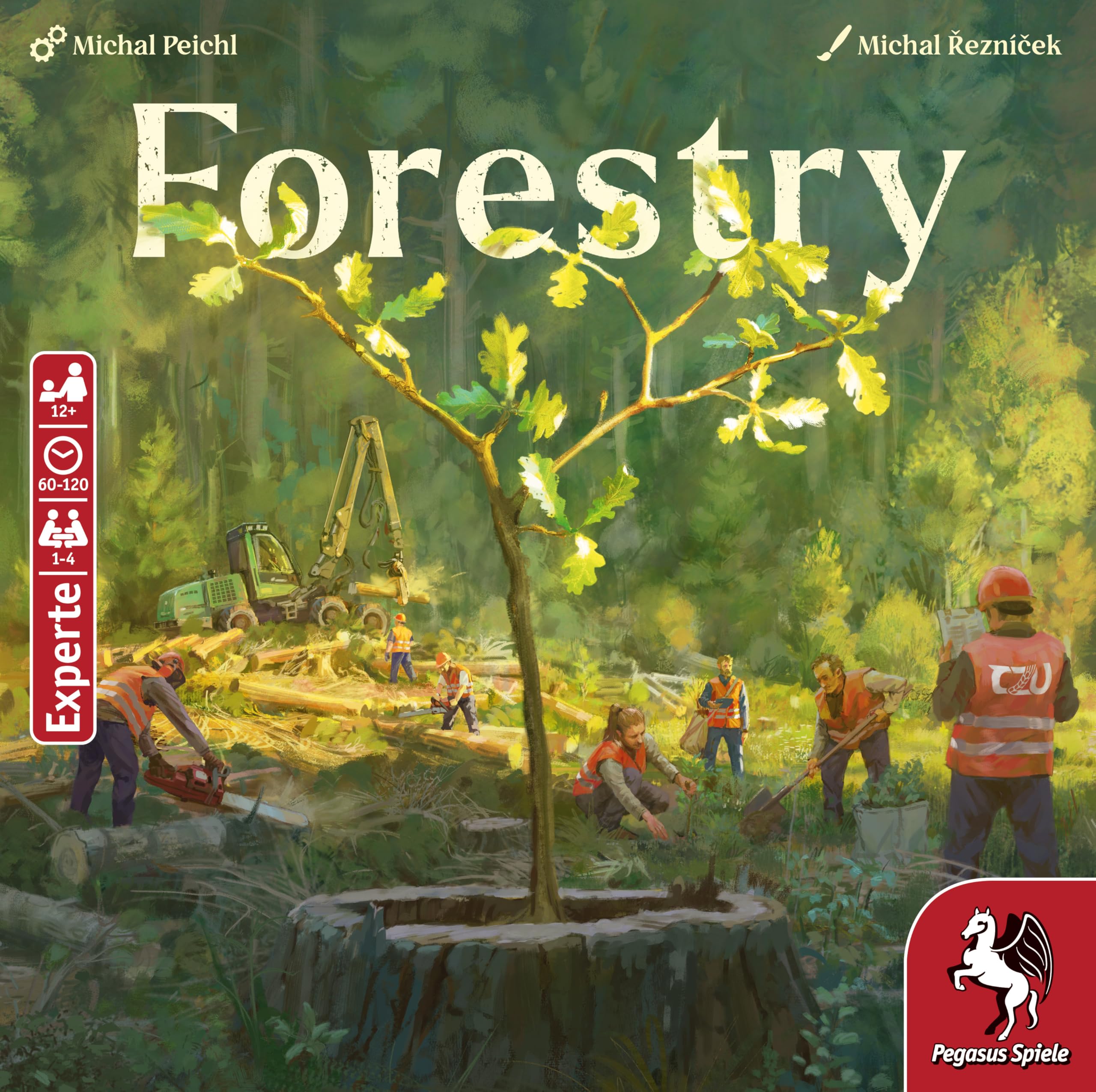 Pegasus Spiele 56270G - Forestry Brettspiel für Experten