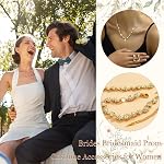 Silver Ensemble de bijoux pour femmes Costume Bijoux pour femmes Collier en Strass Boucles d'oreilles Bracelet Set Robe de bal Accessoires de bal de mariée Ensembles de bijoux de bal pour mariage
