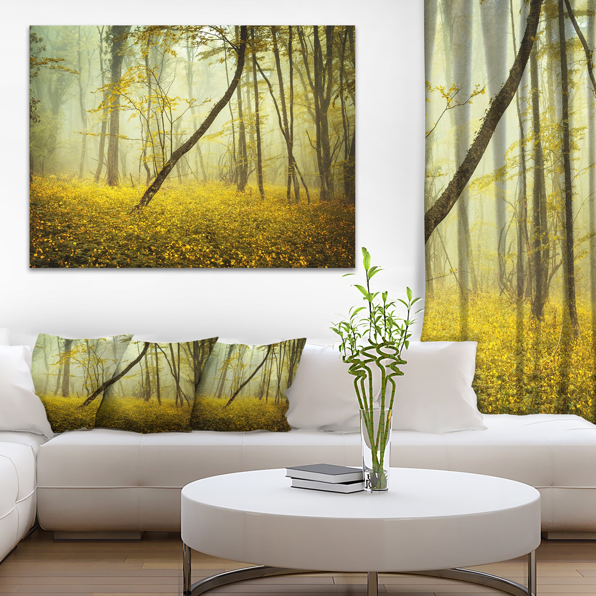 Amazon.com: Designart PT8440-20-12 Forest with Yellow