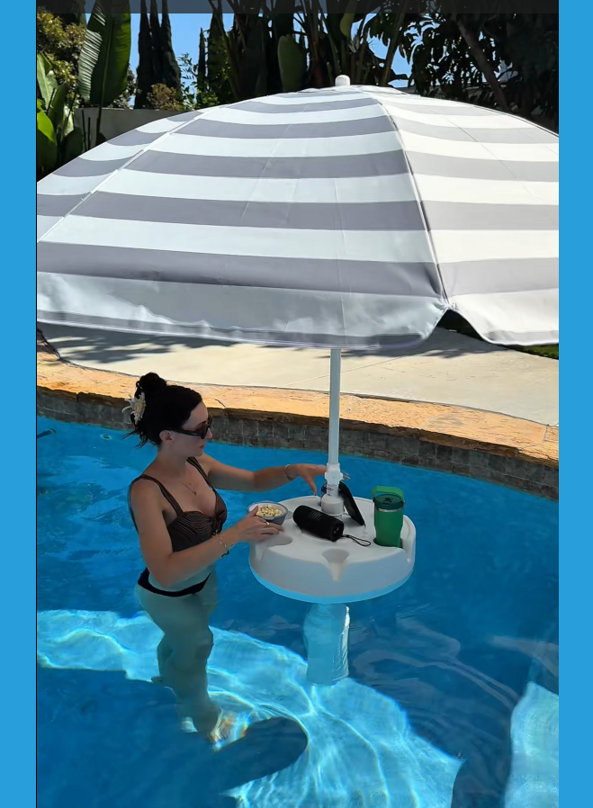 floating patio umbrella Swimbrella Pool provides the perfect shade canopy for the lake, river, beach or the pool! 6 cup holders for your drinks and snacks! Create your own shade oasis Model:AJ-16II school safety please search 43436001 41408536 adidas Adventure Toploader Backpack