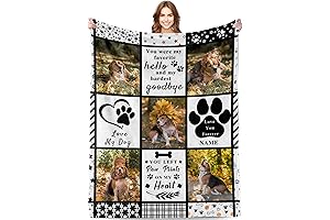 Personalized DIY Dog Blanket with Photo and Text