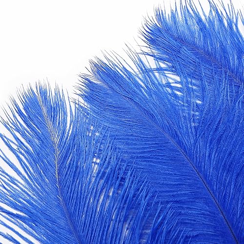 Miniatura 3 de 10 plumas de avestruz rojo vino natural de 16-18 pulgadas 15.7-17.7 in para centros de mesa de fiesta de boda, decoración del hogar de Pascua