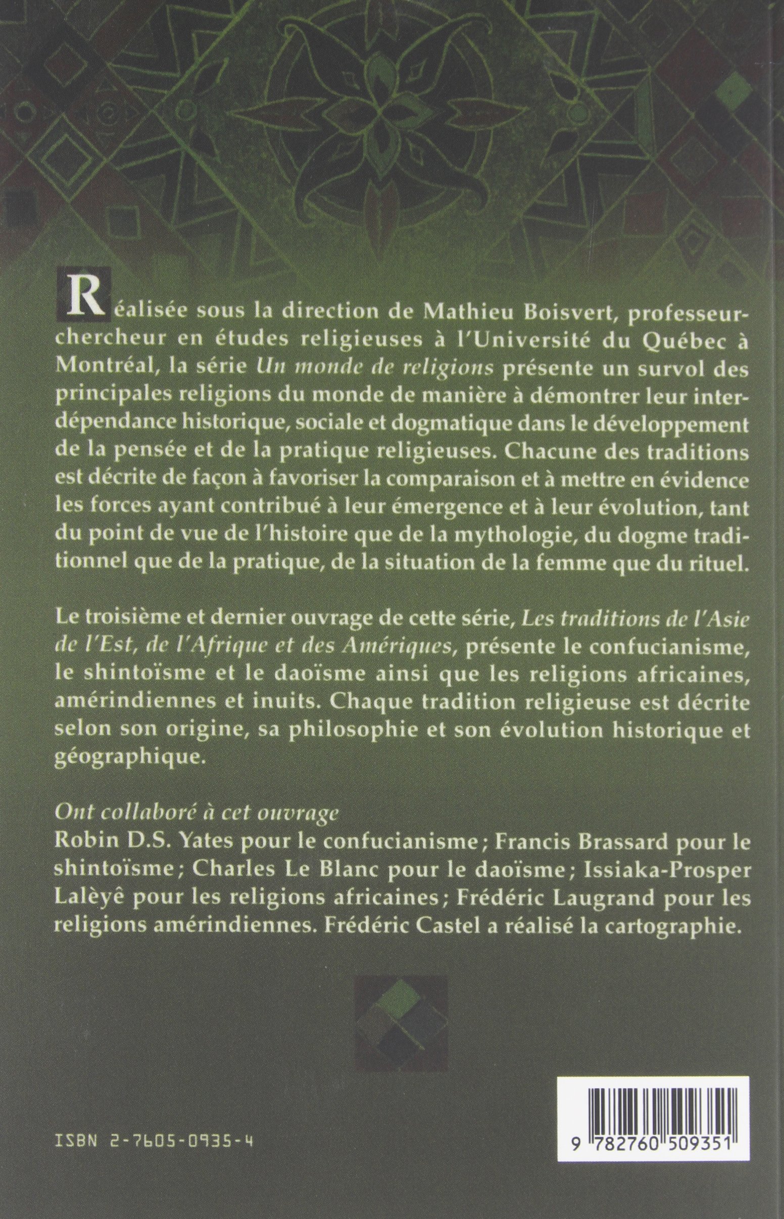 Monde de religions tome 3. les traditions de l'asie...