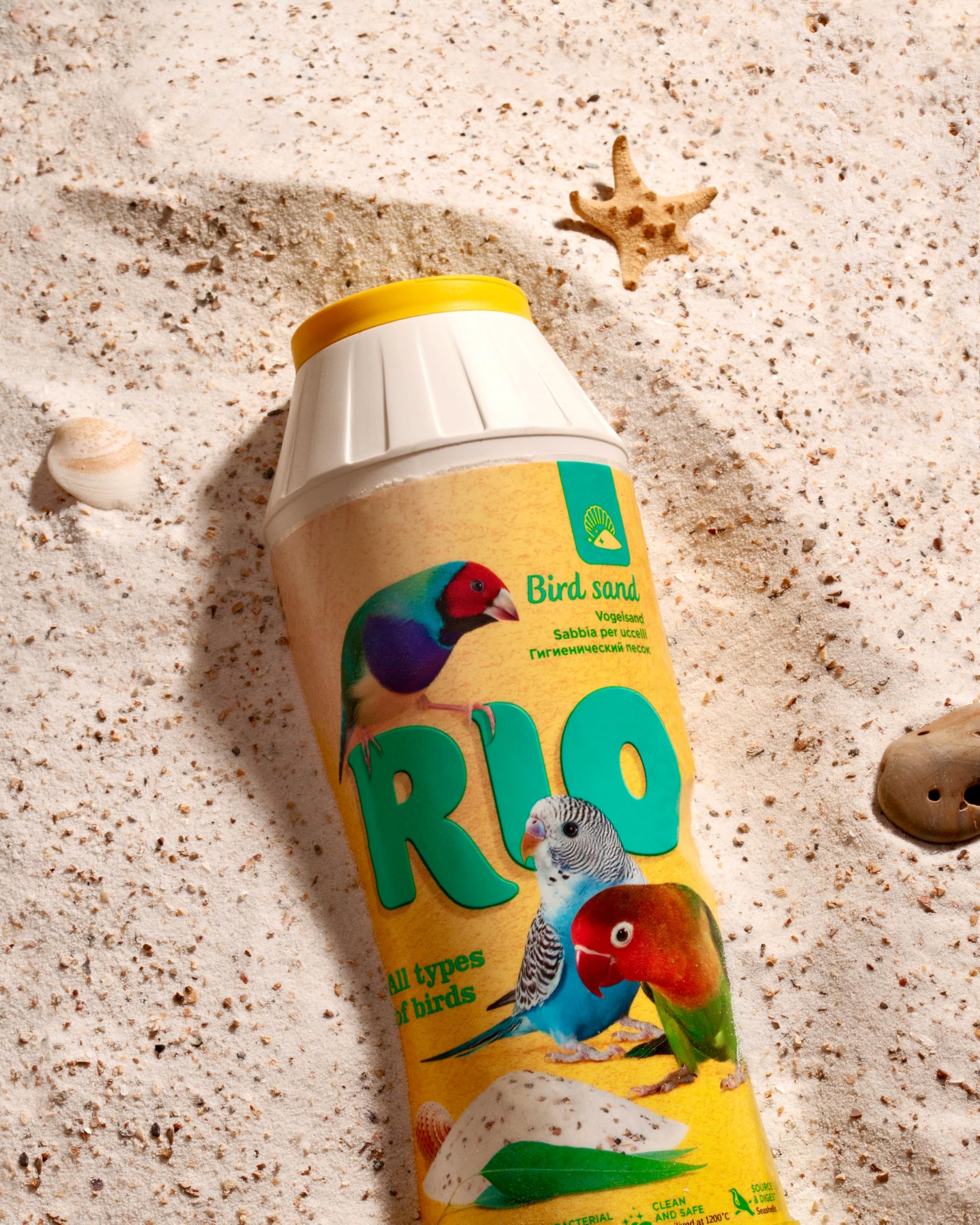 Image secondaire de RIO Sable pour Oiseaux | 2 kg | Sable pour Cage à Oiseaux avec extrait d'eucalyptus | Peut favoriser la propreté de la Cage et n