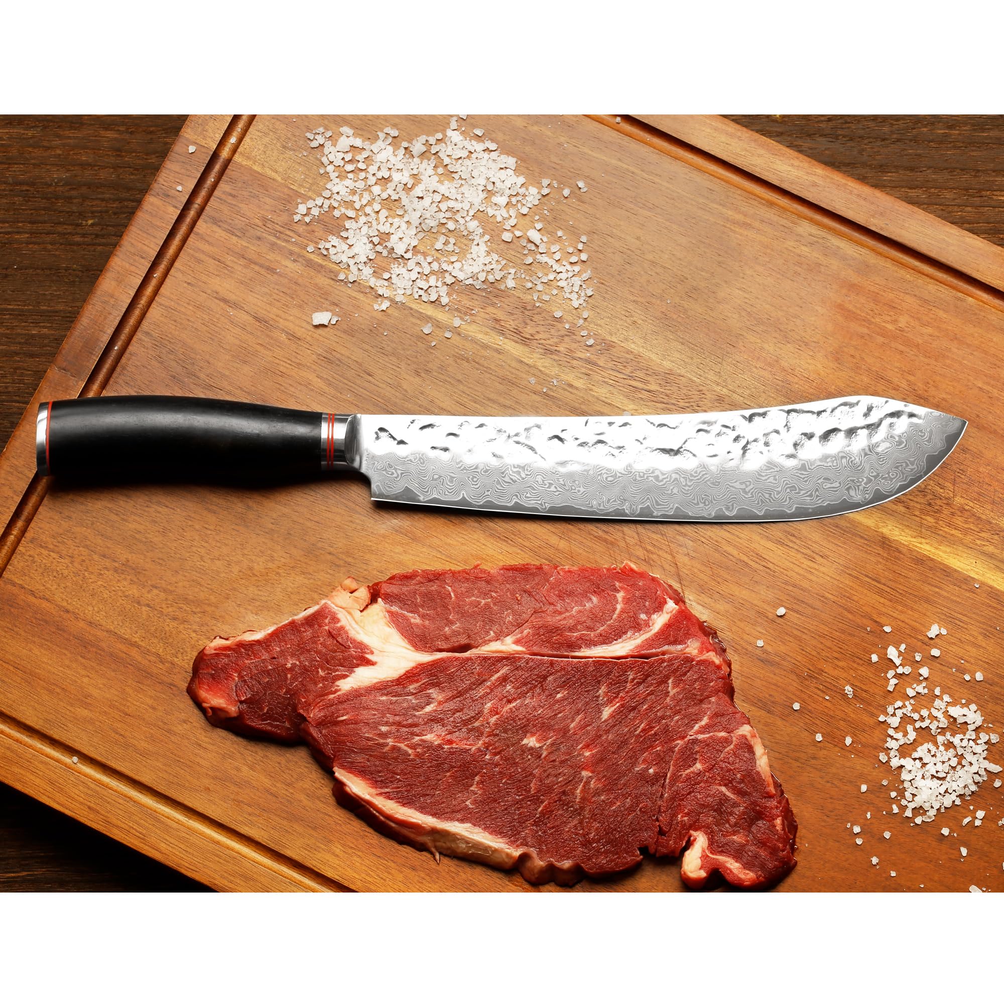 YOUSUNLONG 8" Bull Nose Breaking Knife - Damascus Meat Cutter — Amazon image 7