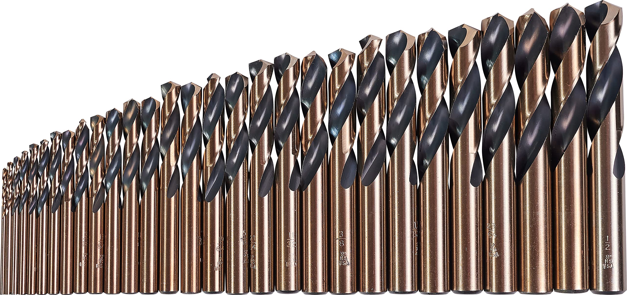 KnKut 29 Piece Short Stubby Length Drill Bit Set 1/16