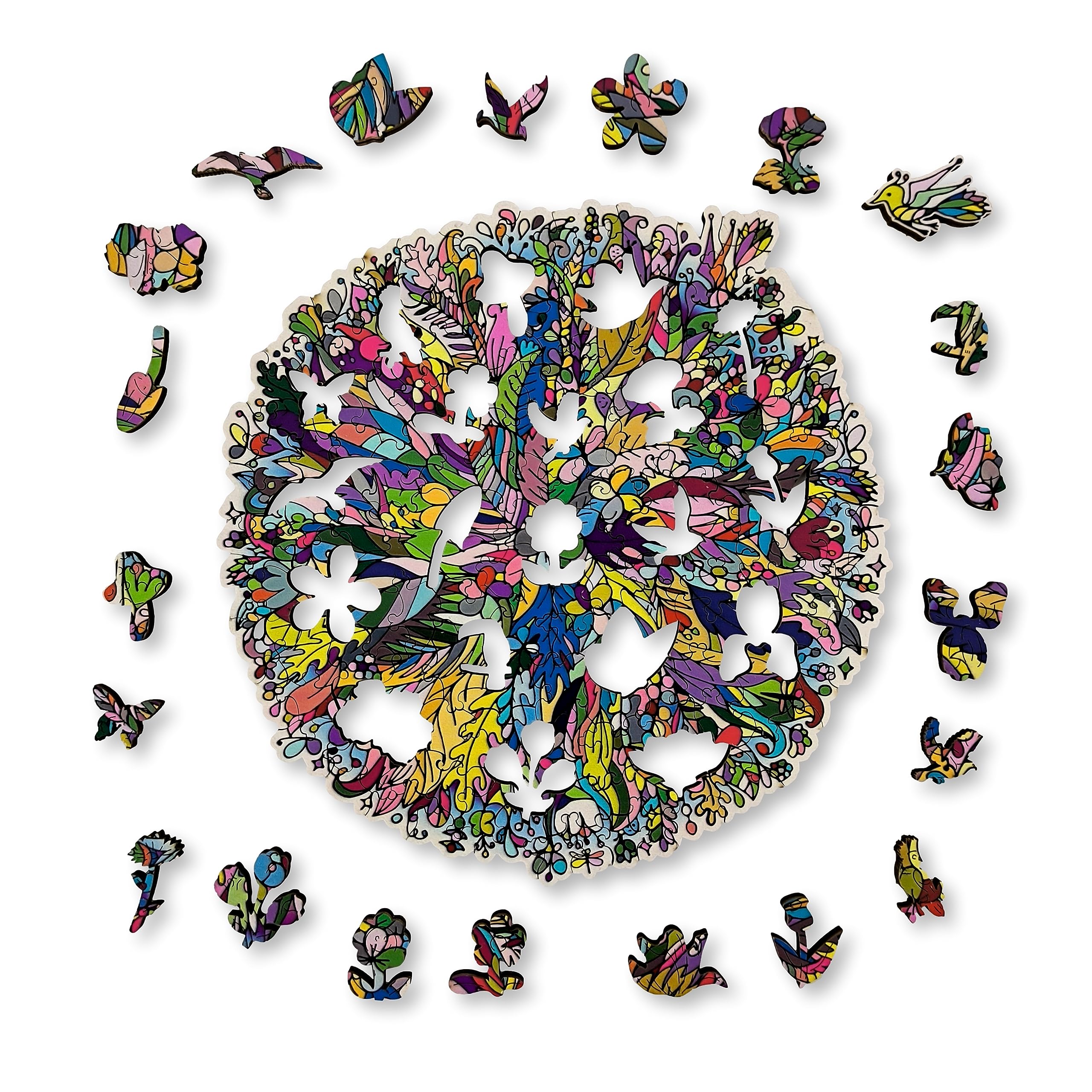 KaayeeWood Holzpuzzle 'Der Winter Des Hengstes' - 240 Teile Premium Puzzle 34x30,3cm