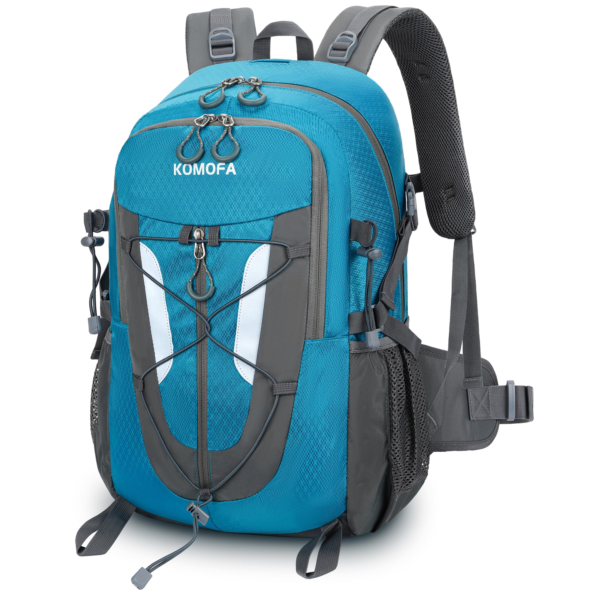 Komofa Hiking Backpack 30L Lightweight Travel Daypack Small Day Pack for Men Women Outdoor Camping Backpacking, Blue