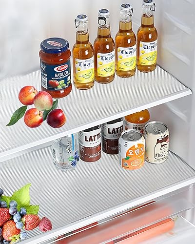 Miniatura 2 de Revestimiento de estante no adhesivo para cajones de gabinetes, 12 pulgadas de ancho x 10 pies, antideslizante, impermeable, forro transparente para