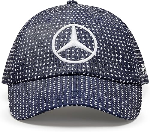 Fuel For Fans Mercedes Benz F1 Edición Especial George Russell 2022 Konnichiwa Japonés GP Gorra de béisbol azul marino