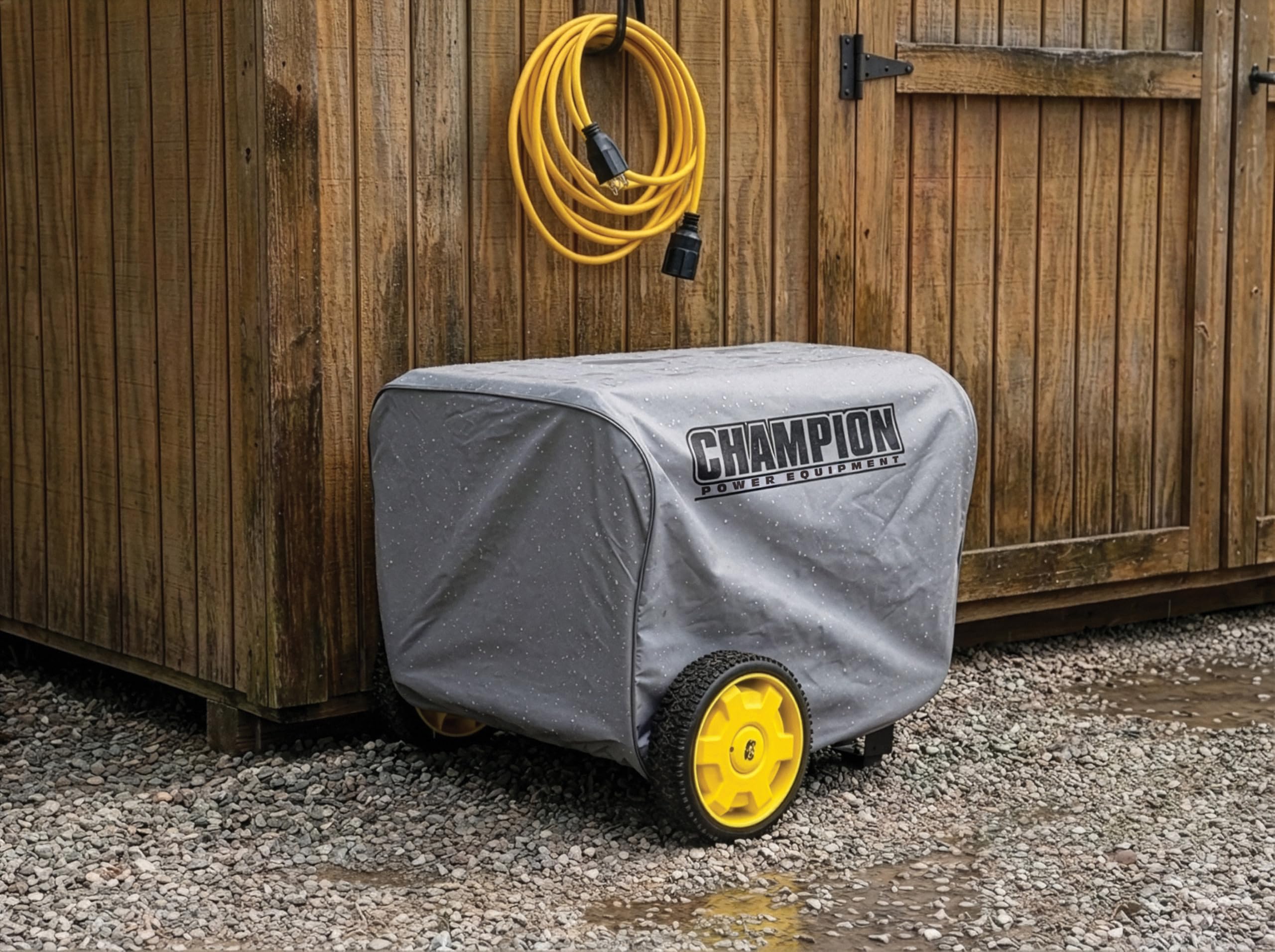 Champion Power Equipment C90011 Copertura resistente alle intemperie per generatori portatili 2800-4750 Watt grigio