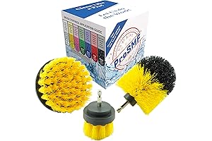 Drill Brush Set for Cleaning Bathroom Surfaces