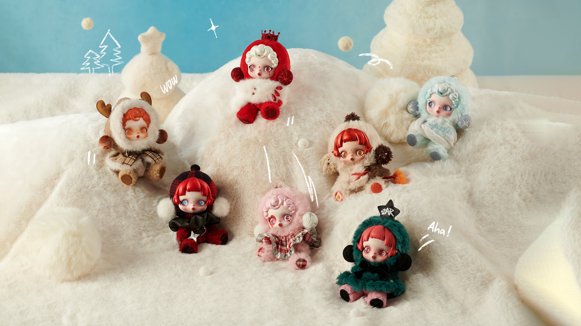 SKULLPANDA Winter Symphony 　POP MART SKULLPANDA Winter Symphony Series Plush - POP MART (United