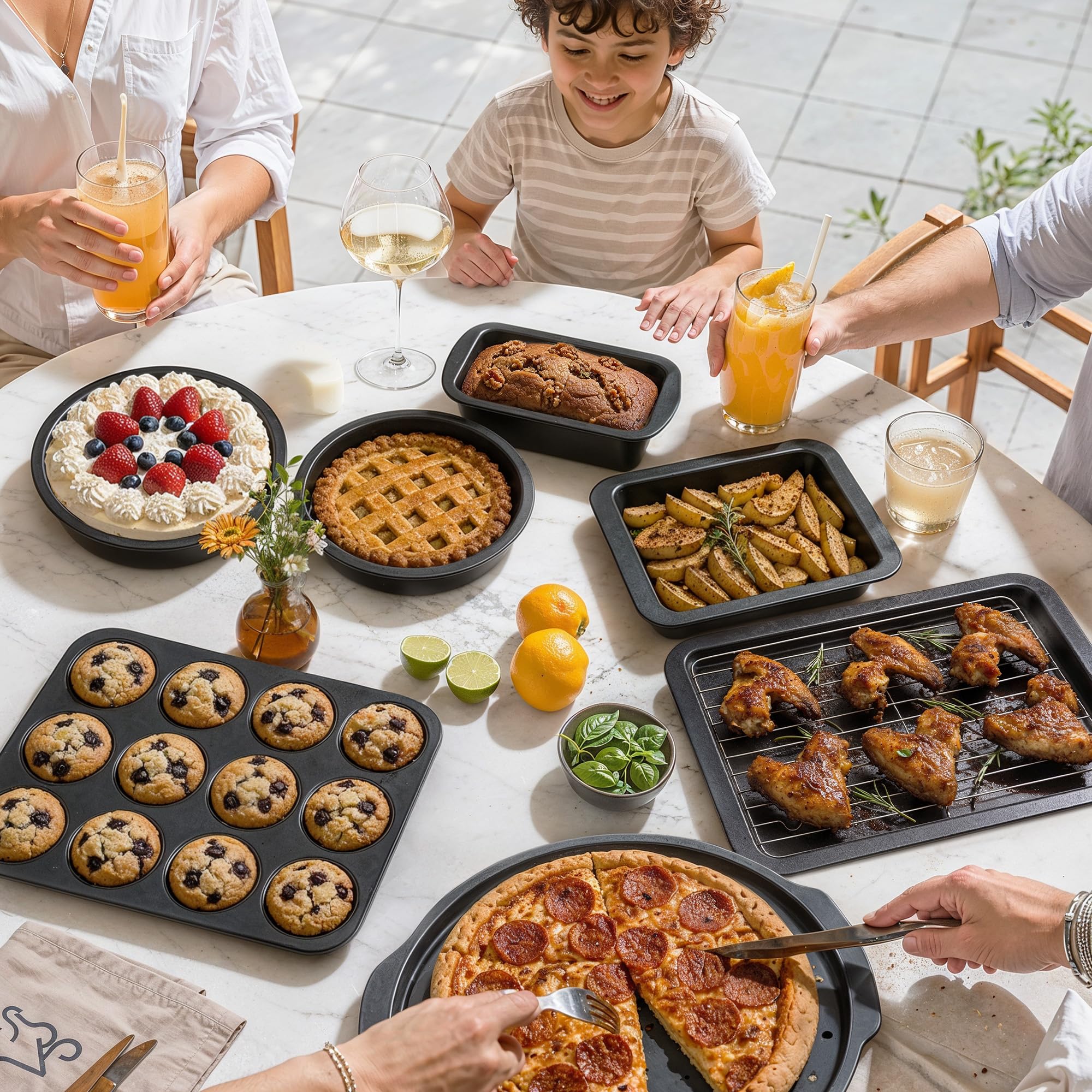 HONGBAKE Zestaw 10 naczyń do pieczenia premium