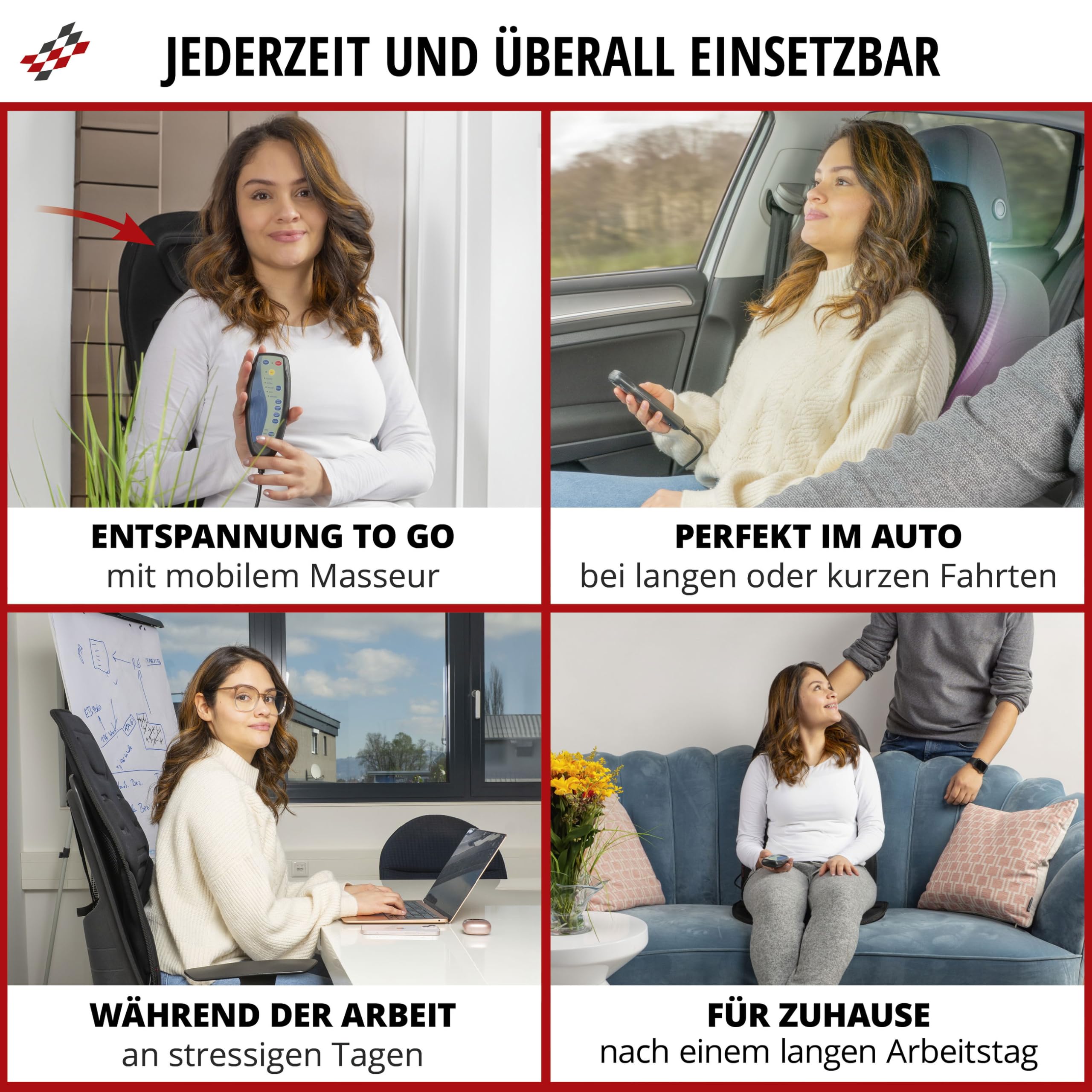 Walser Funda de Asiento Relax Drive con 5 Programas de Masaje