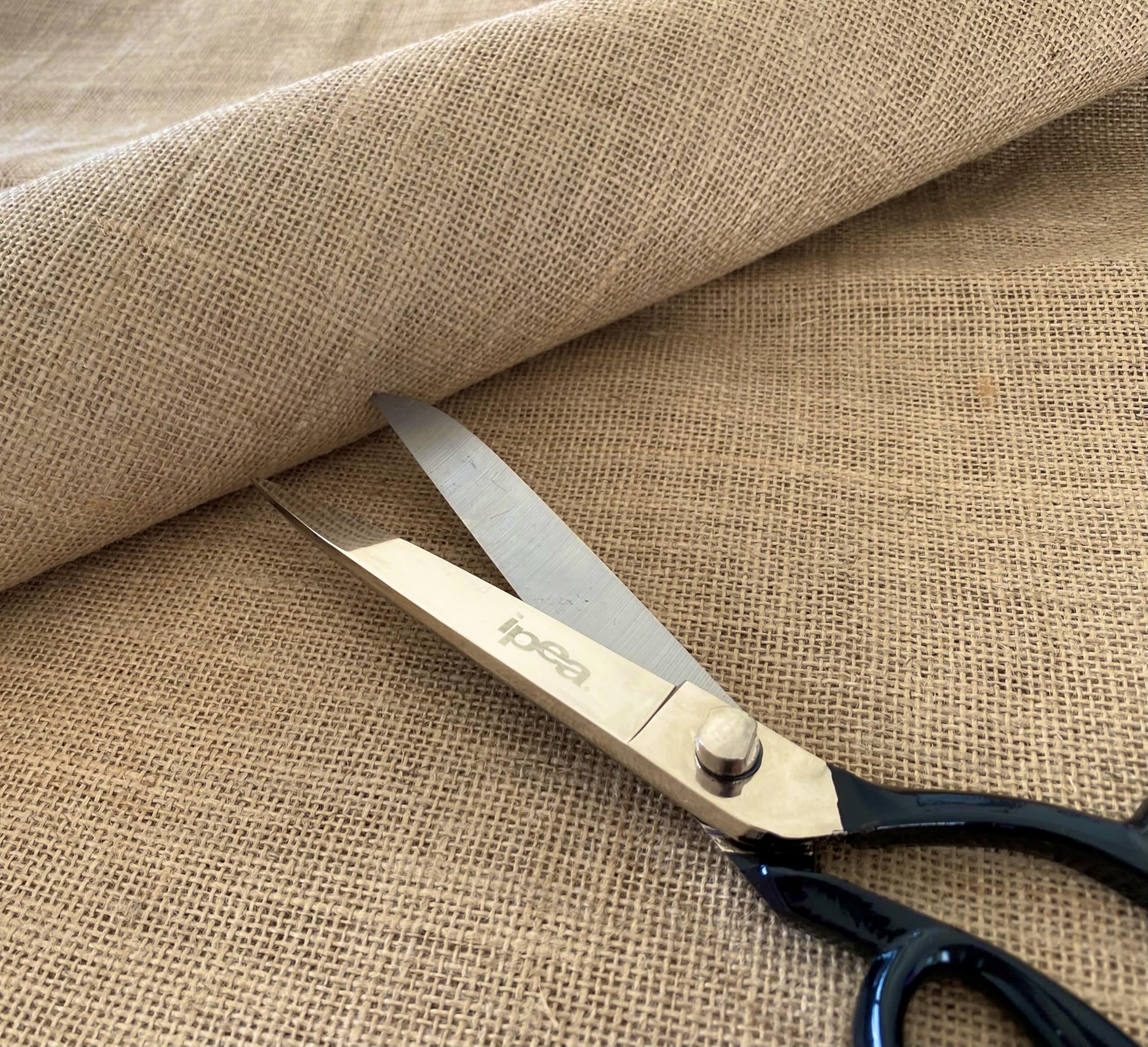 IPEA Tela in Juta Naturale al 100% – [ Grandezza 140 x 120 cm ] – Tessuto in Vera Iuta – Telo per Tappezzeria, Decorazioni, Accessori, Feste, Creazioni, Fai da Te – Fibra Naturale – Ideale per Eventi