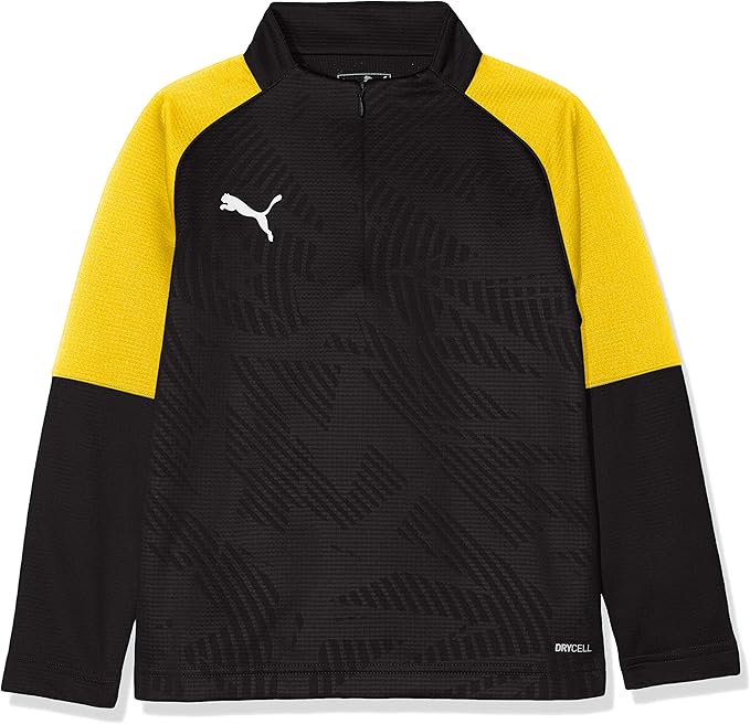 puma men's track jacket black yellow