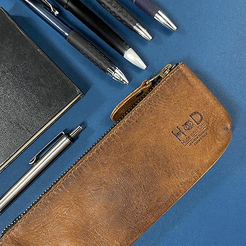 Miniatura 3 de Hide & Drink, Estuche rectangular para lápices, estuche para bolígrafos y marcadores para hombres y mujeres, soporte plano con cremallera, estilo