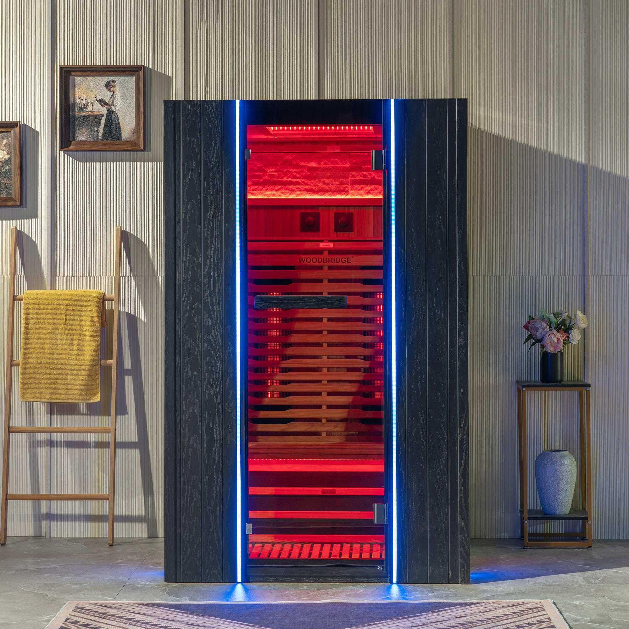 Amazon.com : Woodbridge 2-Person Indoor FAR Infrared Black Sauna