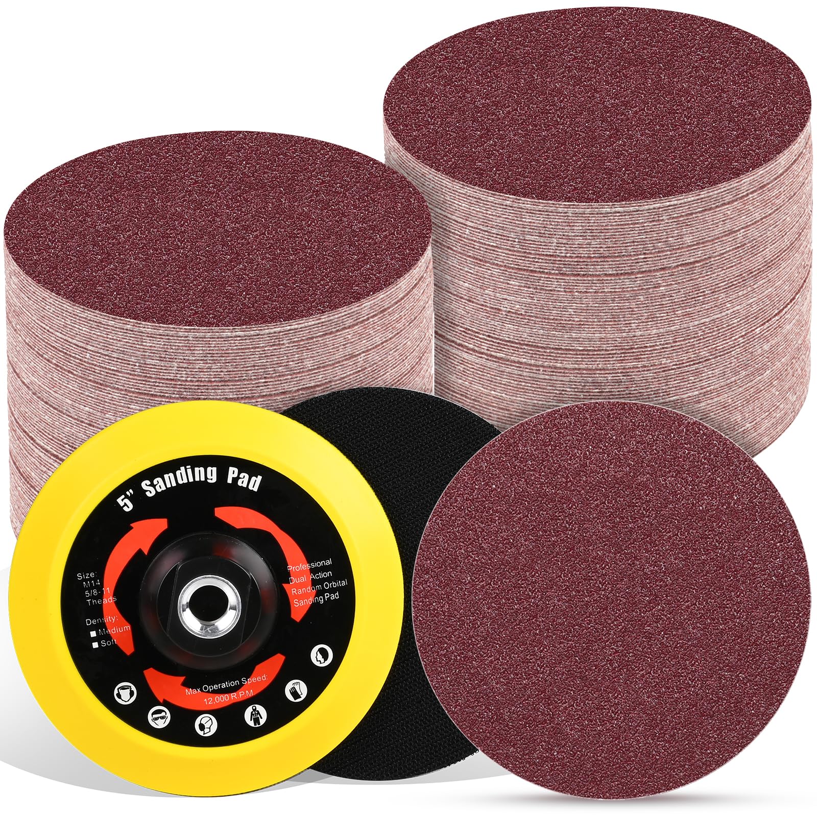 165 Sanding Discs - Random Orbital Sander Pads -23
