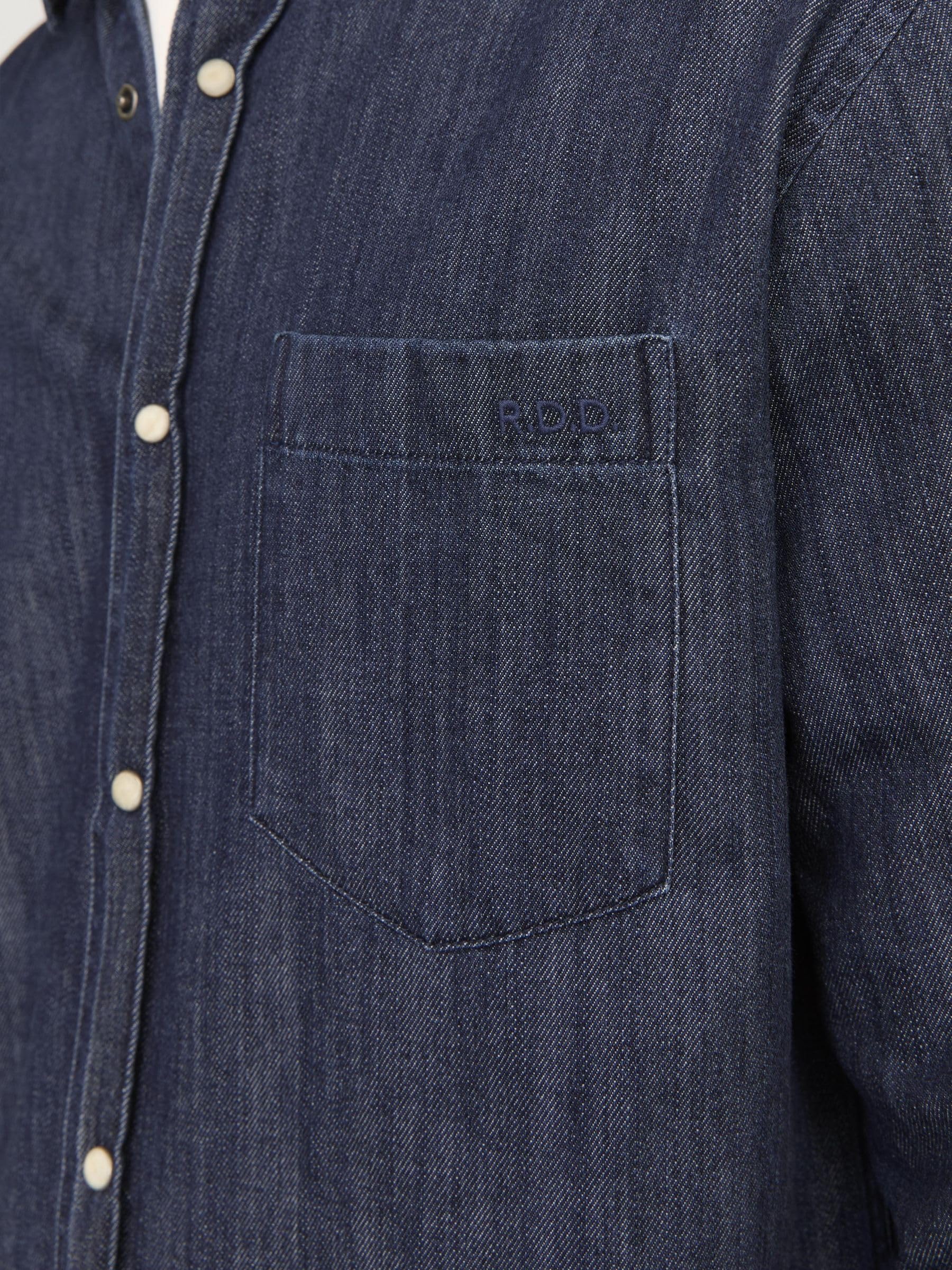 R.D.D. ROYAL DENIM DIVISION Męska koszulka dżinsowa Rddlesner L/S Noos Rddlesner Denim Shirt L/S Noos (1 opakowanie)