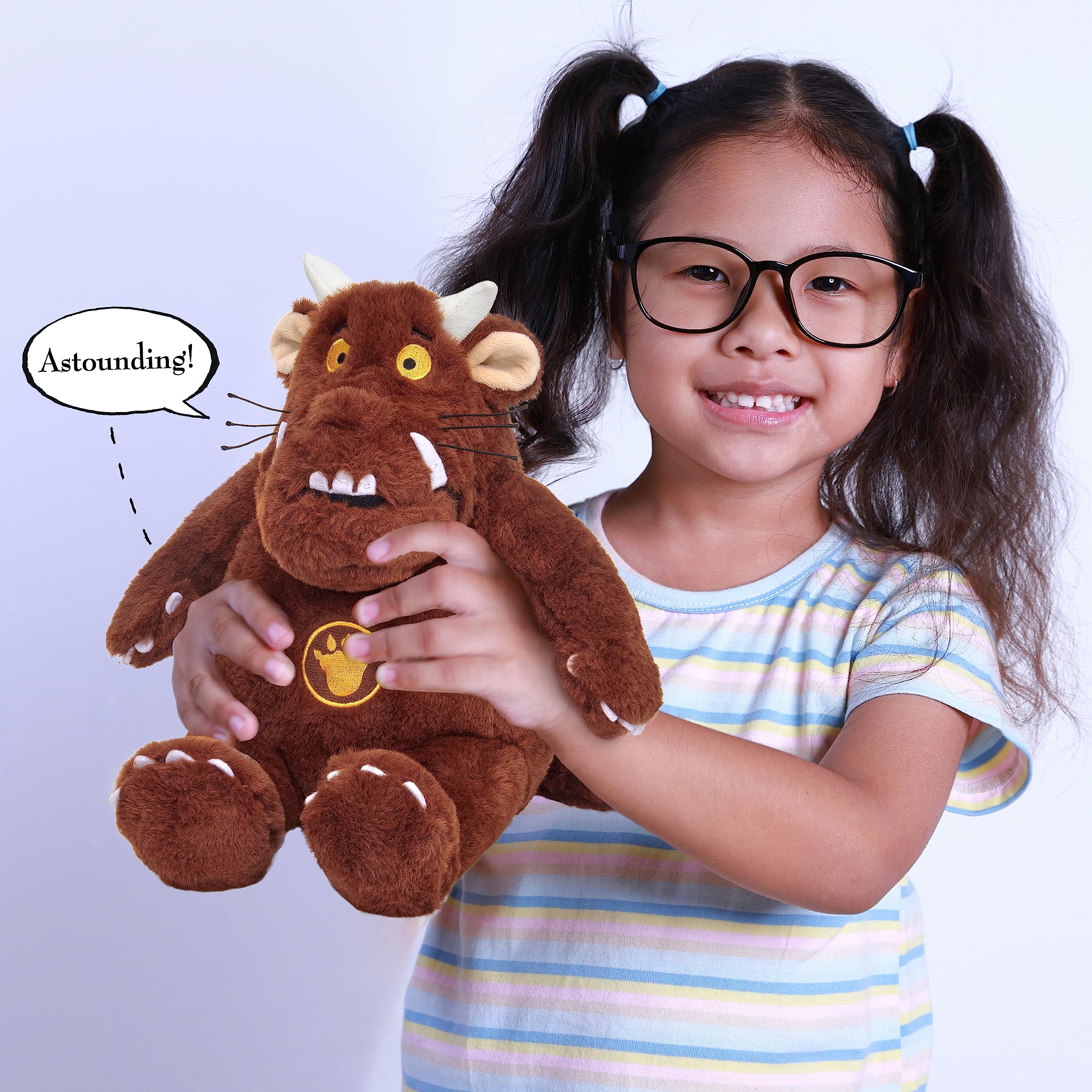 WOW! STUFF The Gruffalo, peluche interattivo ufficiale parlante, 30,5 cm, di libri e film per bambini di Julia Donaldson e Axel Scheffler, per ragazzi e ragazze dai 2 ai 6 anni