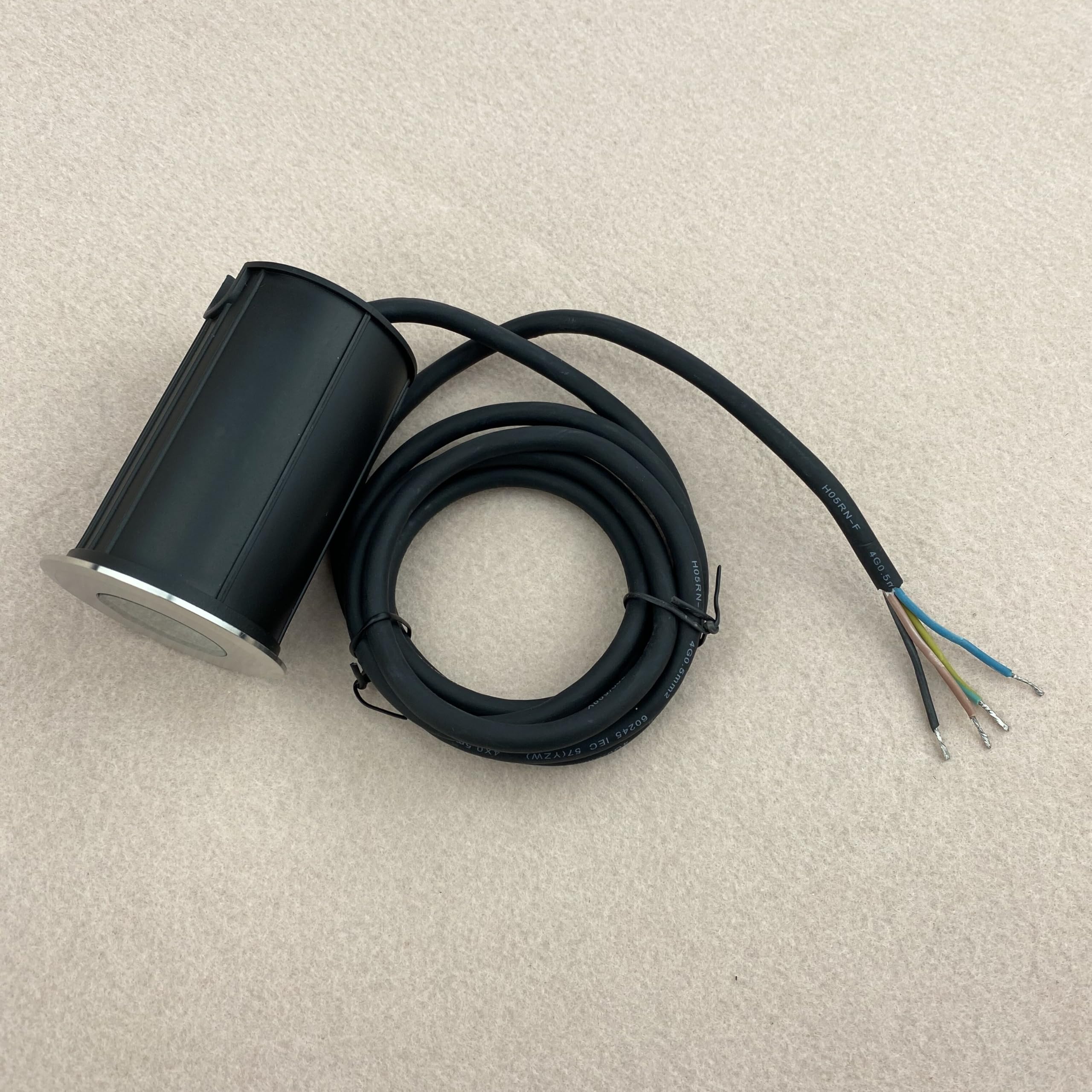 Luz LED for Piscina RGB (3 en 1), (diámetro: 62 x 90 mm); Entrada de CC de 12 a 24 V; Controlador PWM de 4 Cables Integrado; clasificación IP68