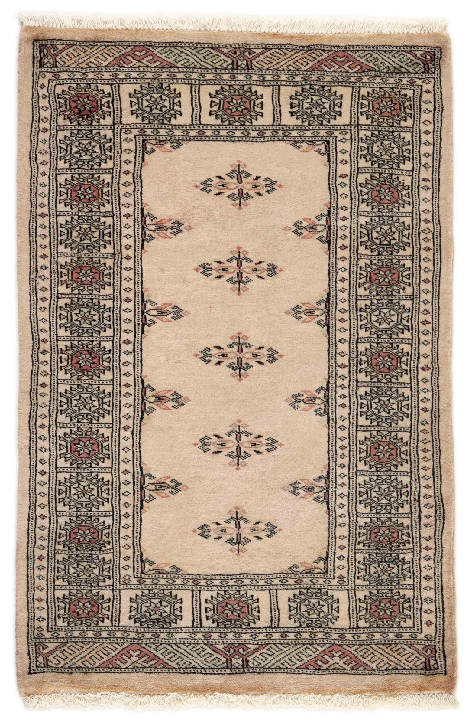 Tapis d'Orient Pakistan Buchara résistant en laine pour isoler les sols froids