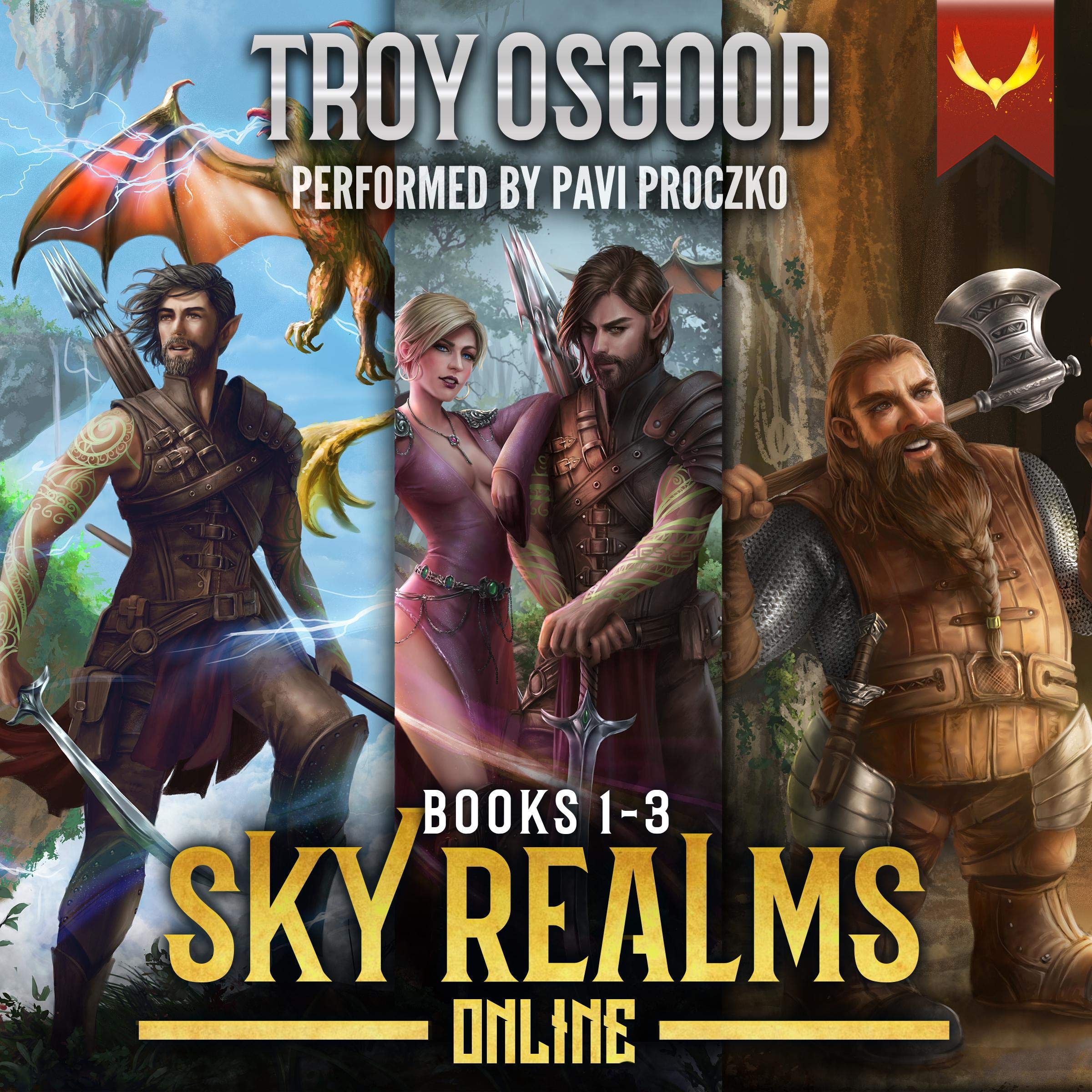 Cover art for Sky Realms Online Books 1-3: A LitRPG Series Box Set