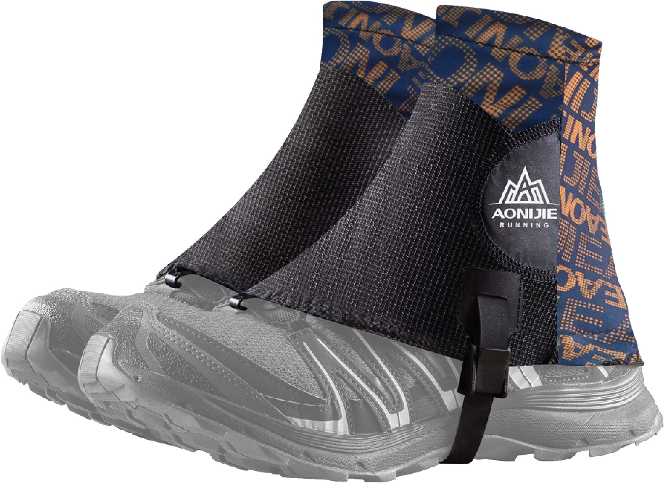 AzarxisLow Trail Gaiters Shoe Covers Wrapid Gators for Men & Women & Youth Running Hiking Climbing Jogging Trekking Trail Race