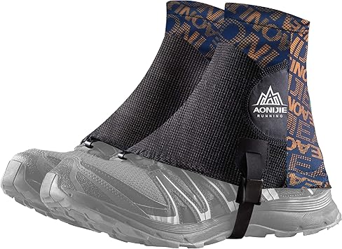 Amazon Azarxis ゲイター 登山スパッツ 登山ゲイター ショート トレッキング 防水 泥除け 砂よけ 軽量 通気 アウトドア メンズ レディース オレンジ Azarxis 登山用ゲイター スパッツ