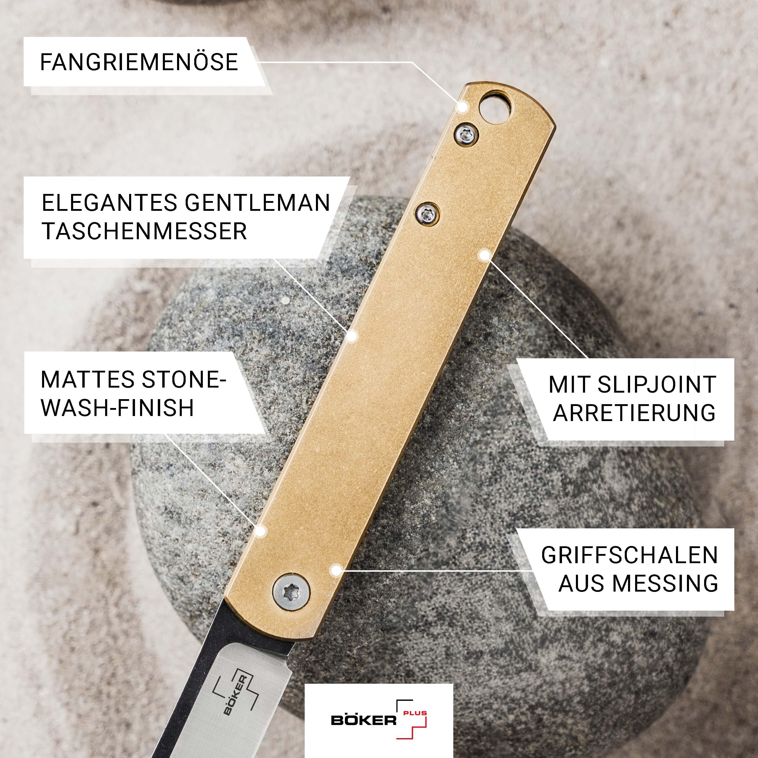 BÖKER PLUS Zenshin - flaches EDC Klappmesser Higonokami Stil Reverse Tanto