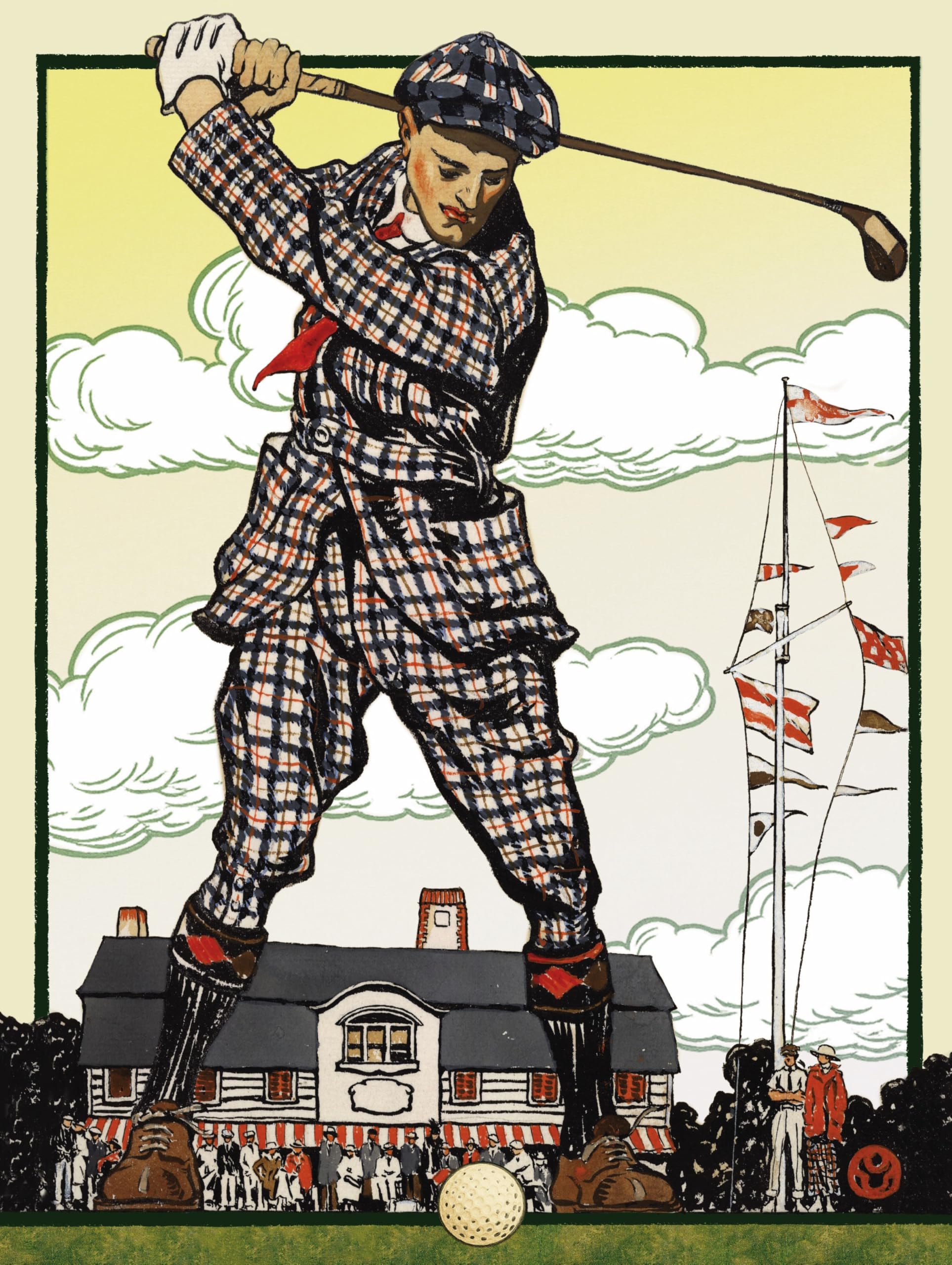 New York Puzzle Company - Images vintage Teeing up – Puzzle de 1000 pièces pour les soirées de jeu en famille par Edward Penfield