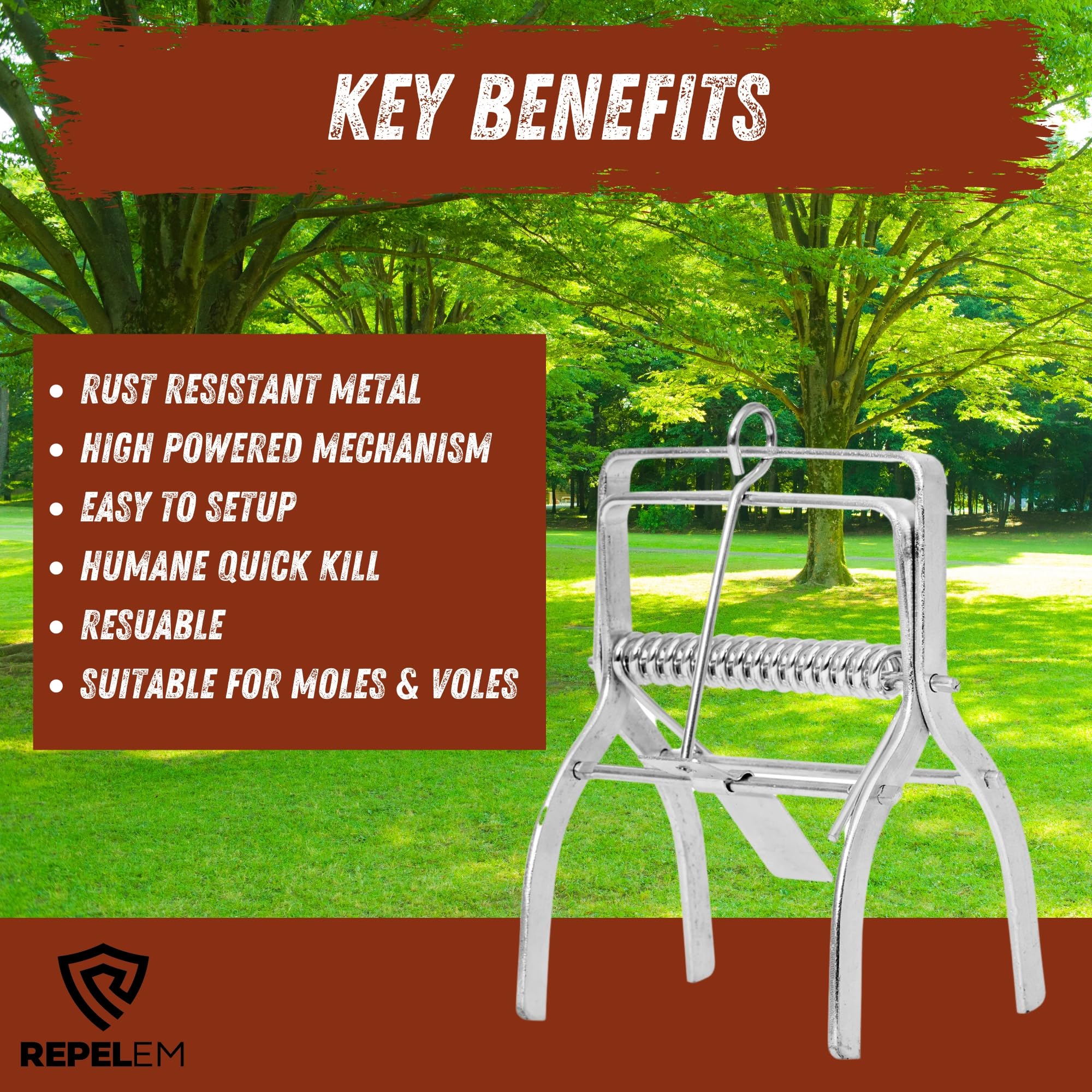 BSI - Adieu La Taupe En 1 Journée - 2 Pièges à Taupes Professionnels - Attrapez Les Taupes Facilement | Leroy Merlin