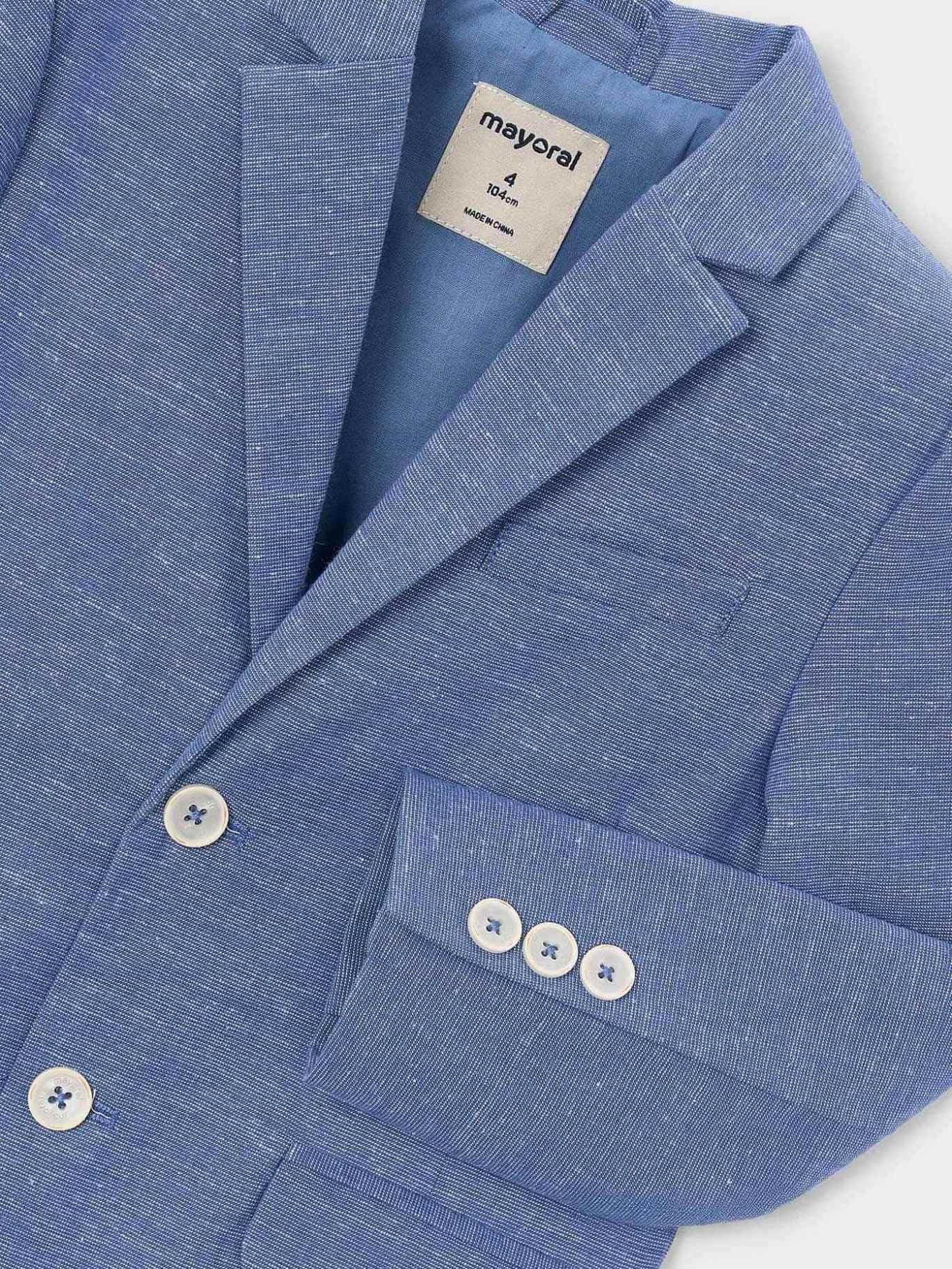 Mayoral Jacke Leinen Struckturiert für Jungen Indigoblau