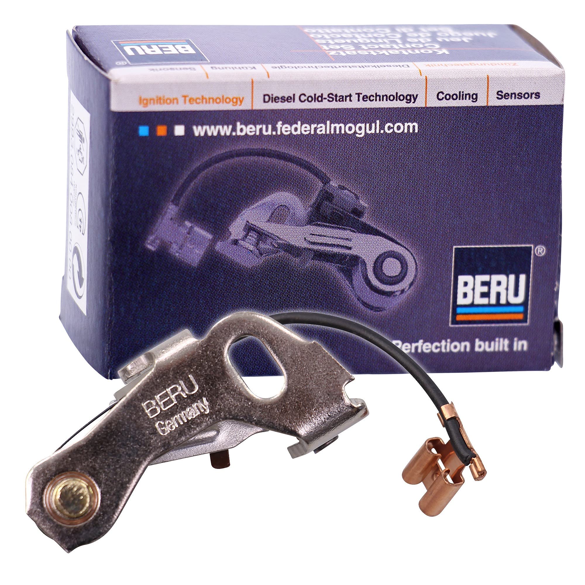BERU Jeu de contacts (distributeur d'allumage) KS700 Compatible avec: ALFA ROMEO ALFASUD, ALFASUD Giardinetta, ALFASUD Sprint, ALFETTA, ALFETTA GT, GIULIETTA, GT, GTV, SPIDER, BMW 1500-2000, 1502-2002