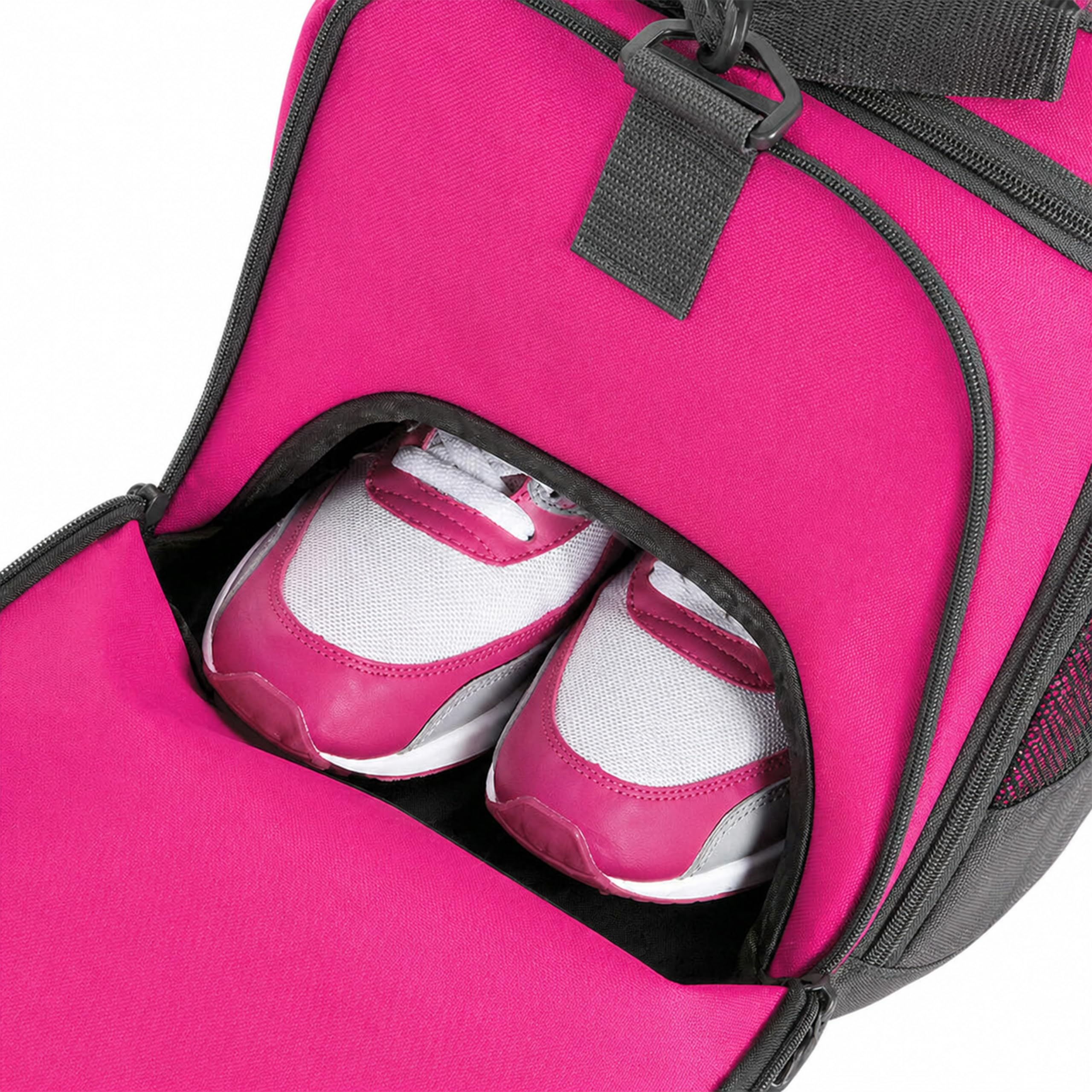 Sporttasche PINK mit Name personalisiert für Kinder & Erwachsene | Individuell bedruckt mit Wunschmotiv, Kleine Reisetasche, Schulsport Schwimmtasche Geschenk Einschulung Schulanfang