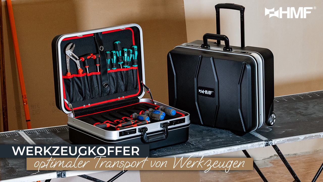 HMF 15602-02 Werkzeugtrolley leer, Werkzeugkoffer aus ABS