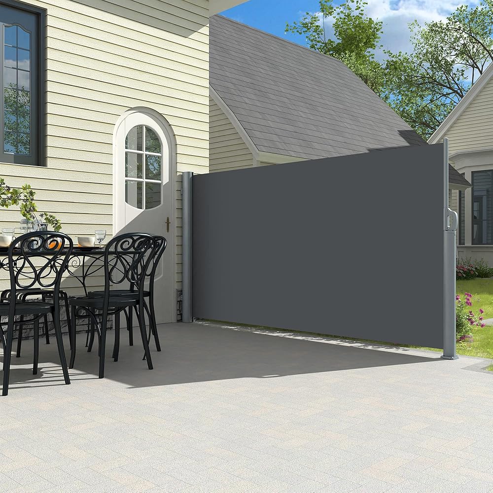 28/mo Finance PATISOL 138"x71" Retractable Side Awning Aluminum