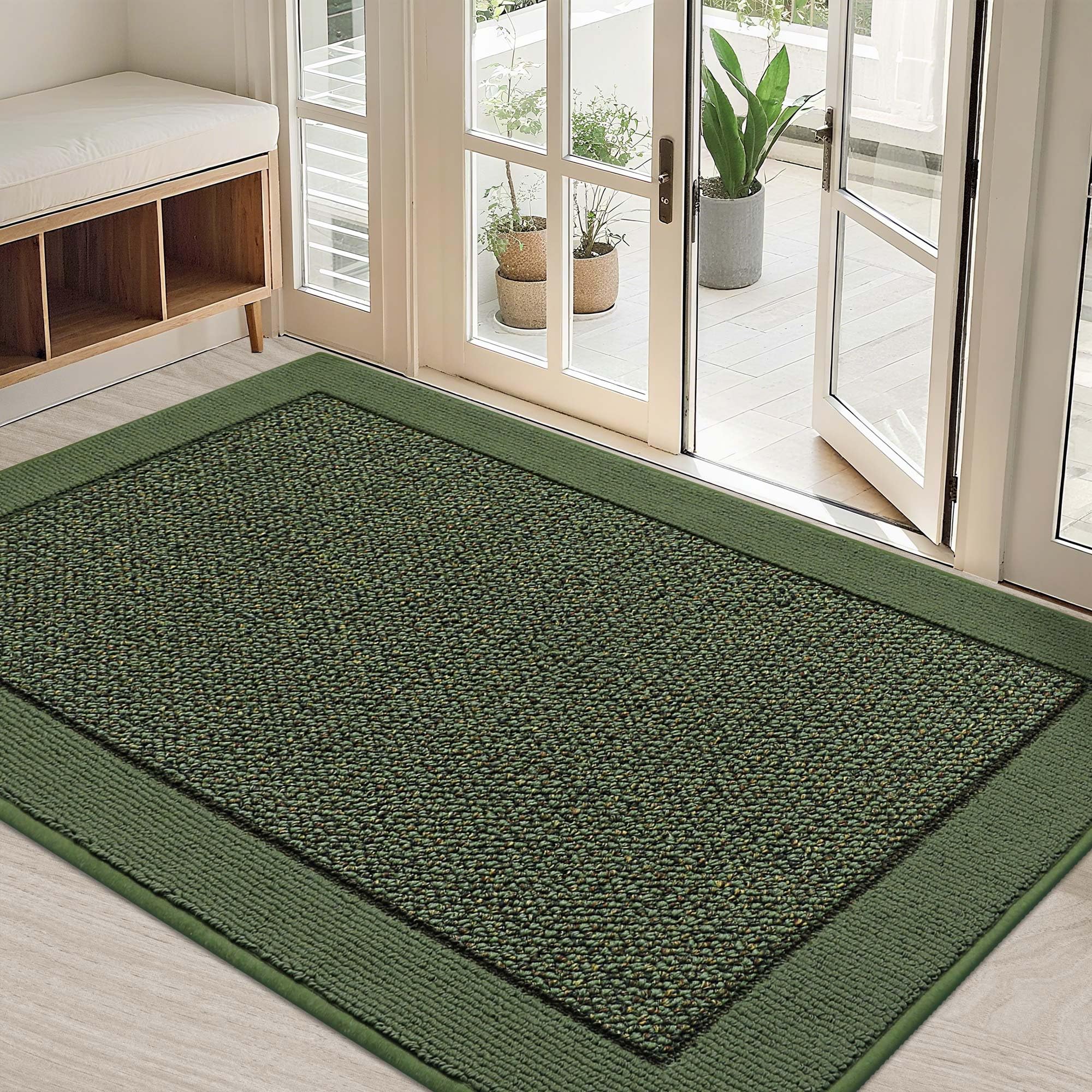 BEQHAUSE Indoor Door Mat 32 x 48 Dirt Trapper Door Mats Non-Slip Entryway Rugs Washable Resist Dirt Absorbent
