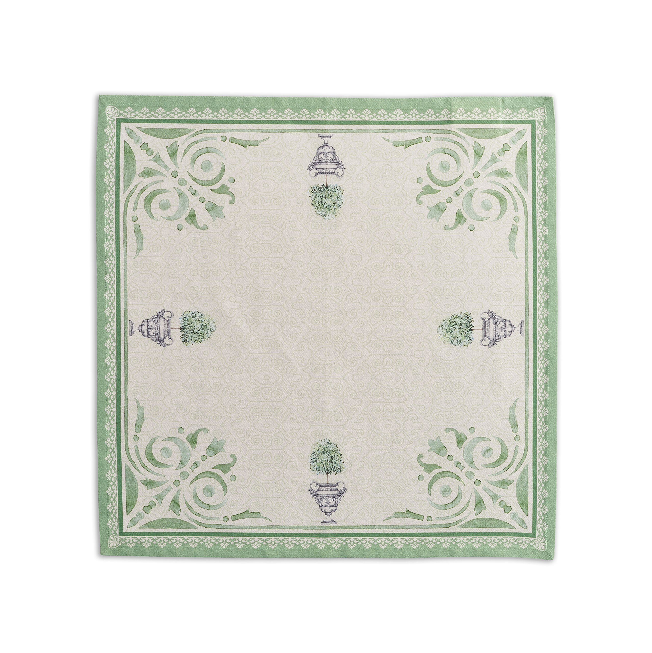 Maison d' Hermine Cloth Napkins Set of 4 100% Cotton Everyday Reusable Square Napkins Cloth Washable Dinner Party Wedding Restaurant Gifts for Mothers Day (Jardin Du Roy