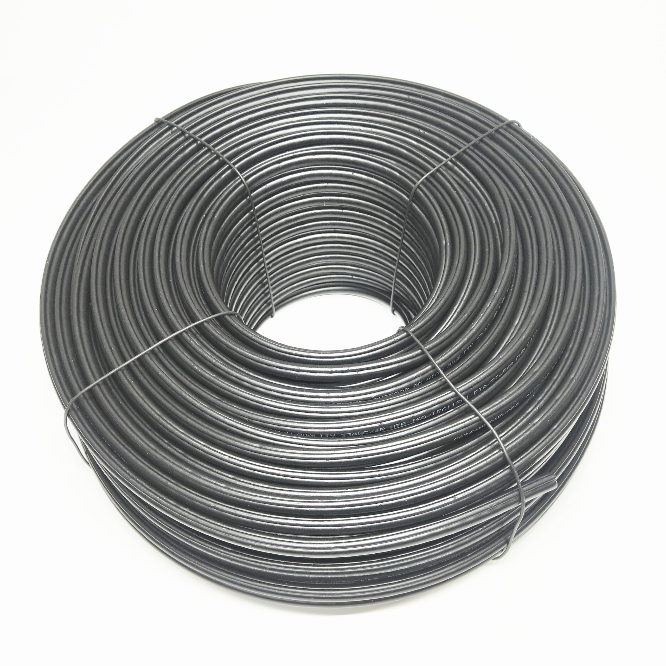 Cavo Ethernet da 61 m, Cat6, impermeabile, per esterni, con messenger, rame puro, doppie giacche (PVC + LLDPE), UTP, 23AWG, POE, resistente alle intemperie e ai raggi UV, ideale per reti all'aperto