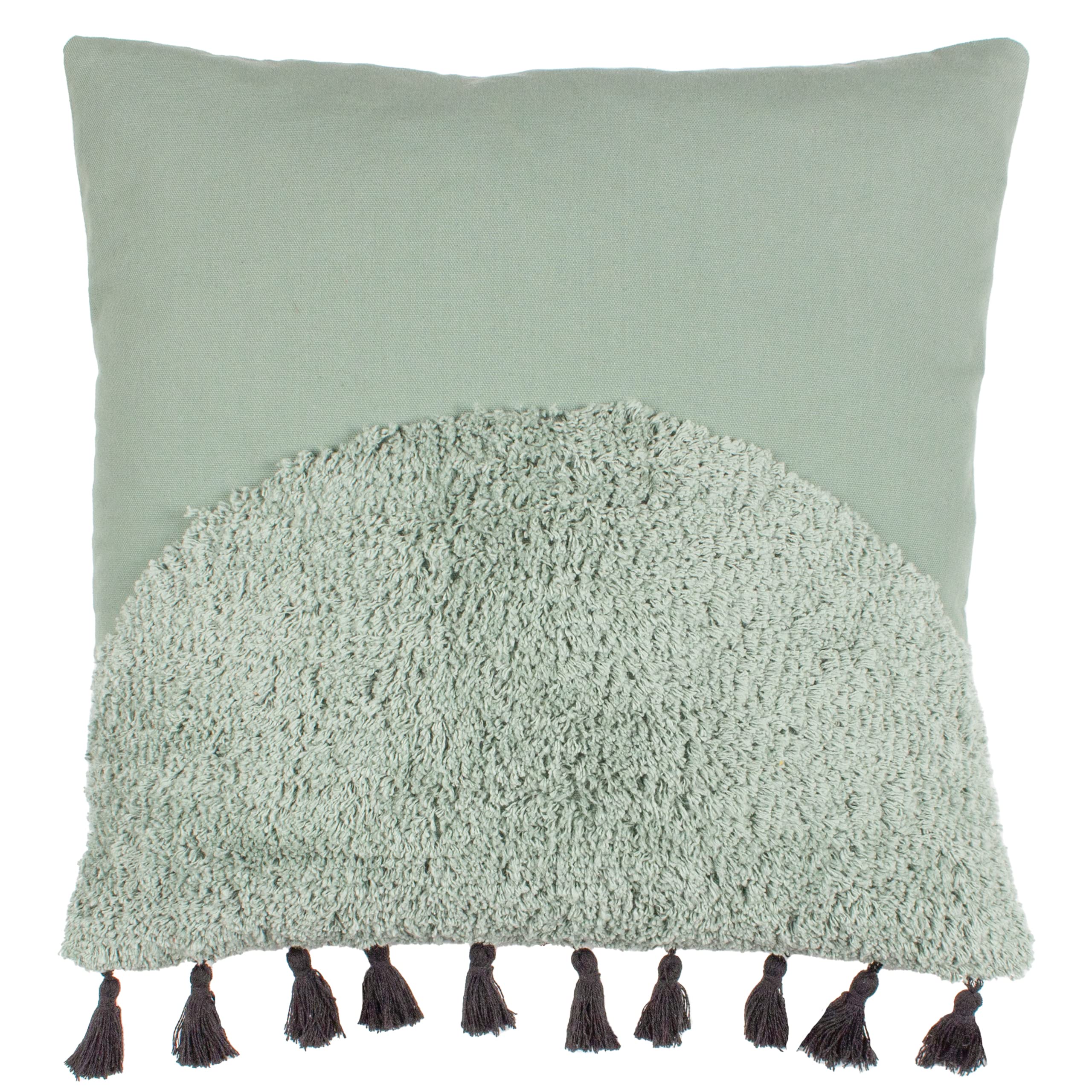 Furn. Filled Cushion Eucalyptus Green - Polyester - 45x45cm