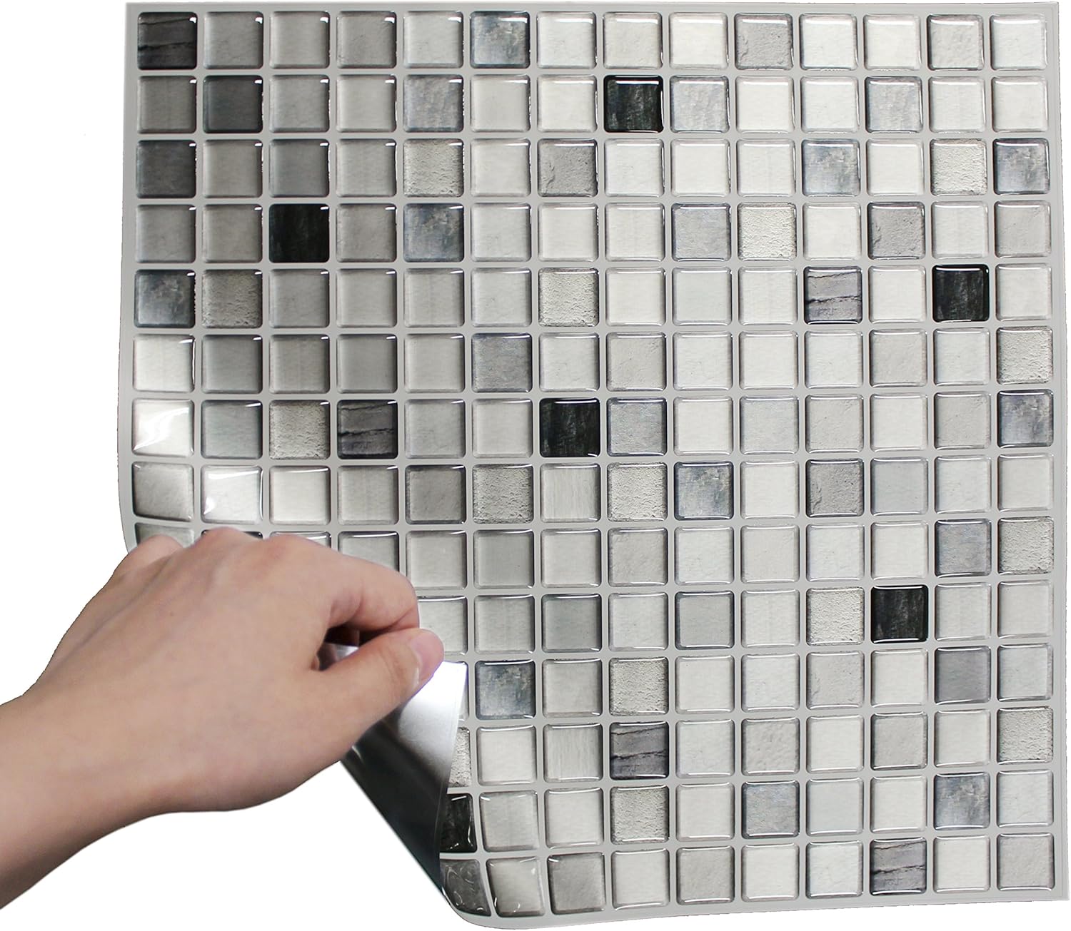 Flash Deals - 80% OFF BEAUSTILE Decorative Tile Stickers Peel Stick Backsplash Fire Retardant Tile Sheet (Monocrome) (10, 12.2 x 12.2) Black Friday - 50% OFF BEAUSTILE Decorative Tile Stickers Peel Stick Backsplash Fire Retardant Tile Sheet (Monocrome) (10, 12.2 x 12.2)