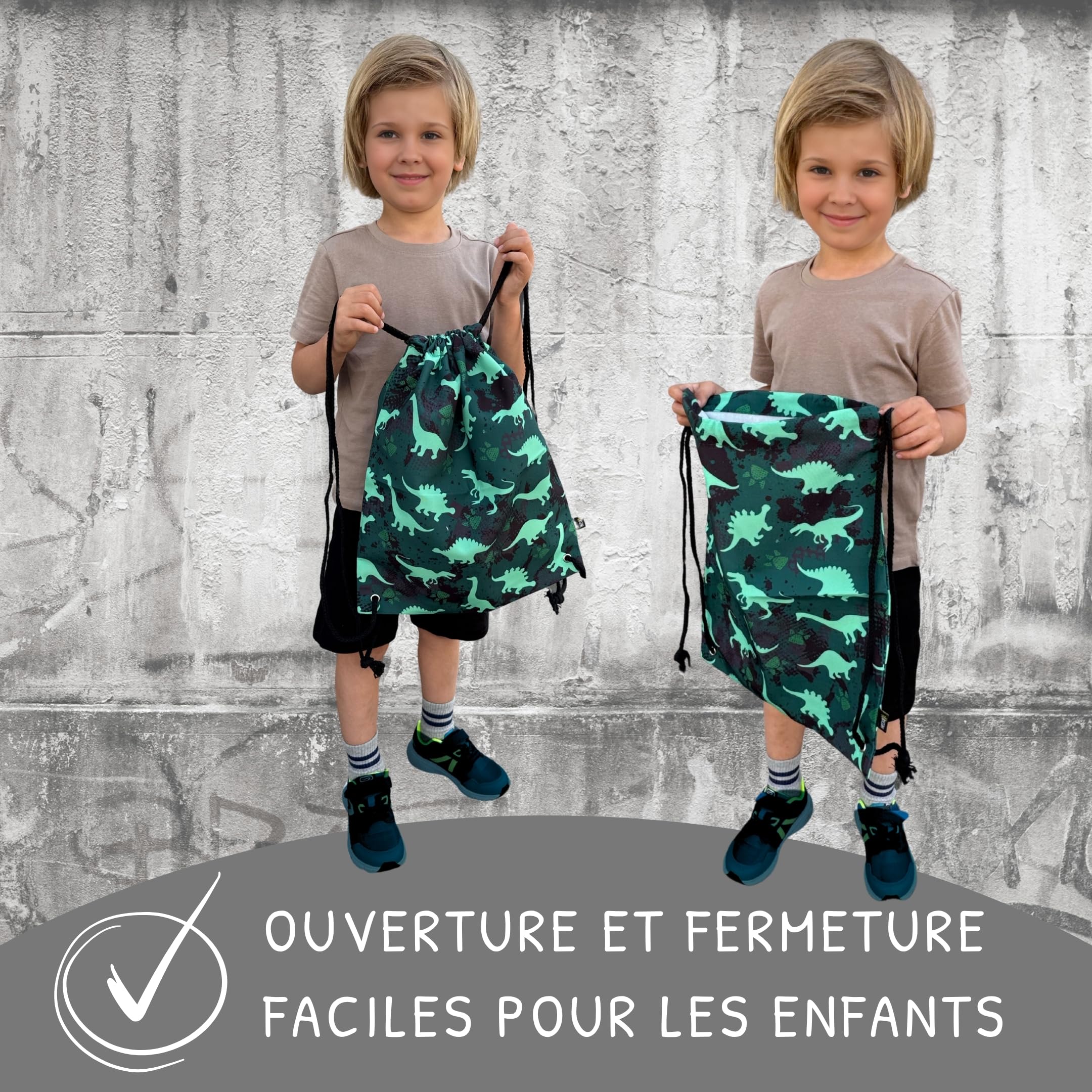 HECKBO Sac de gym pour enfant Motif - 5