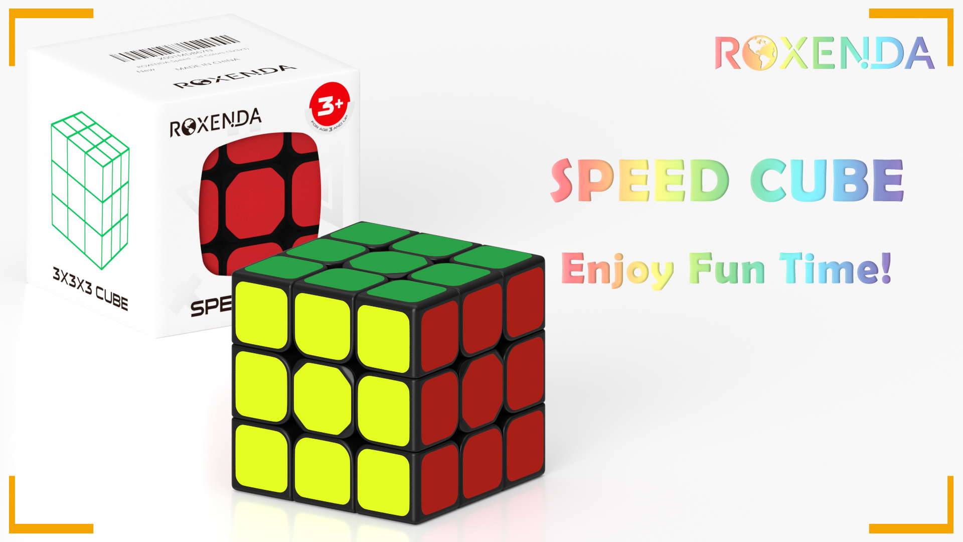 ROXENDA Magnetischer Zauberwürfel 3x3 - Speedcube Mit Präzisem Magnet-System